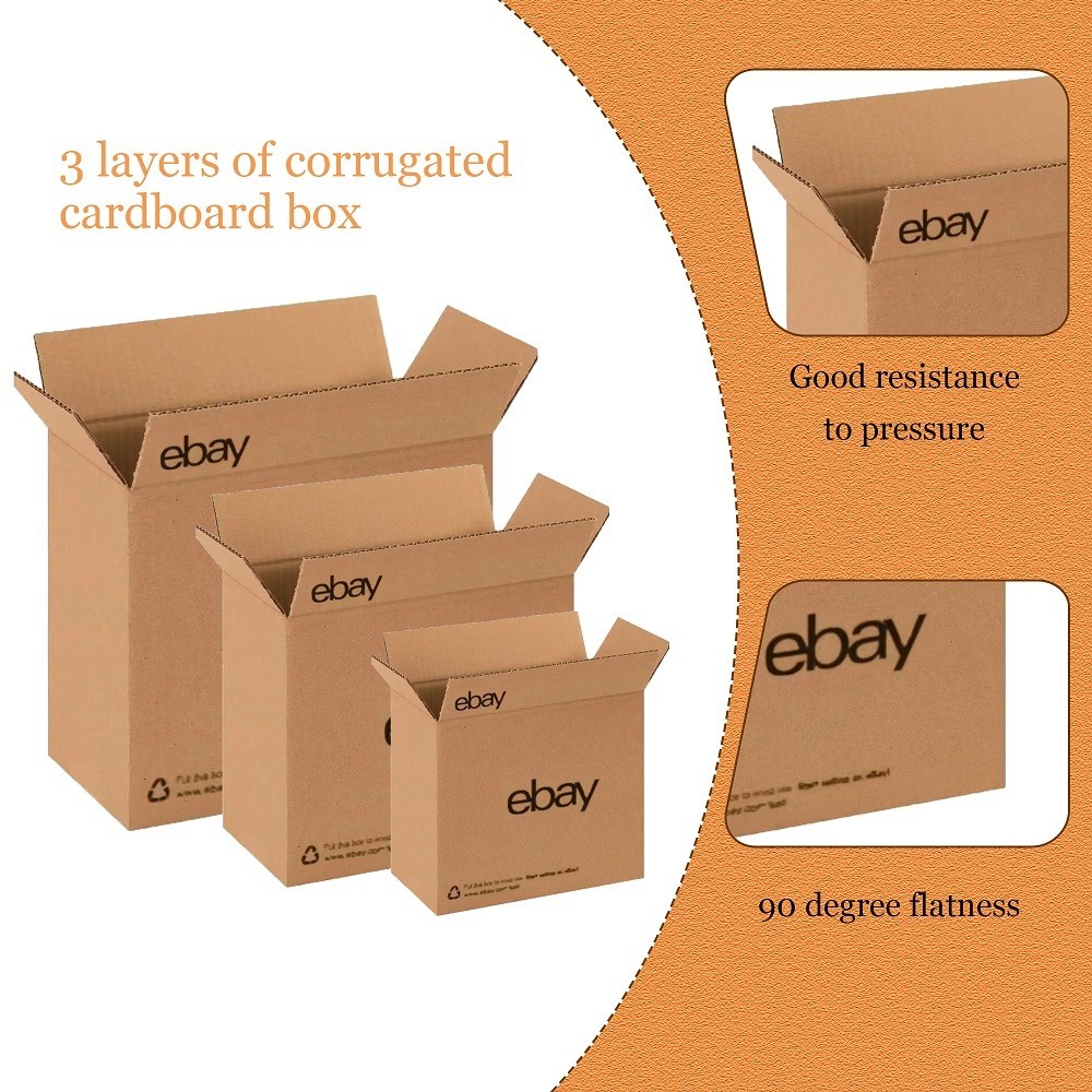 25-100 pcs 6″x4 3/4″x4 3/4″ Shipping Packing corrugated cardboard boxes ebay UL