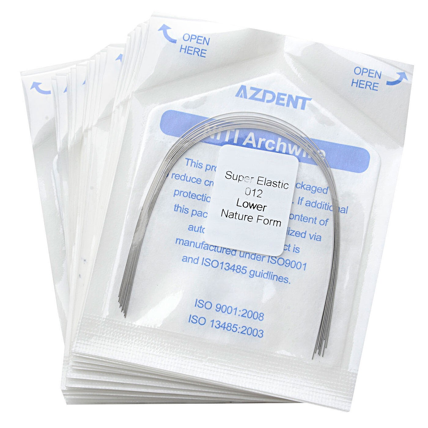 10X AZDENT Dental Orthodontics Super Elastic Niti Round Arch Wire Nature Form