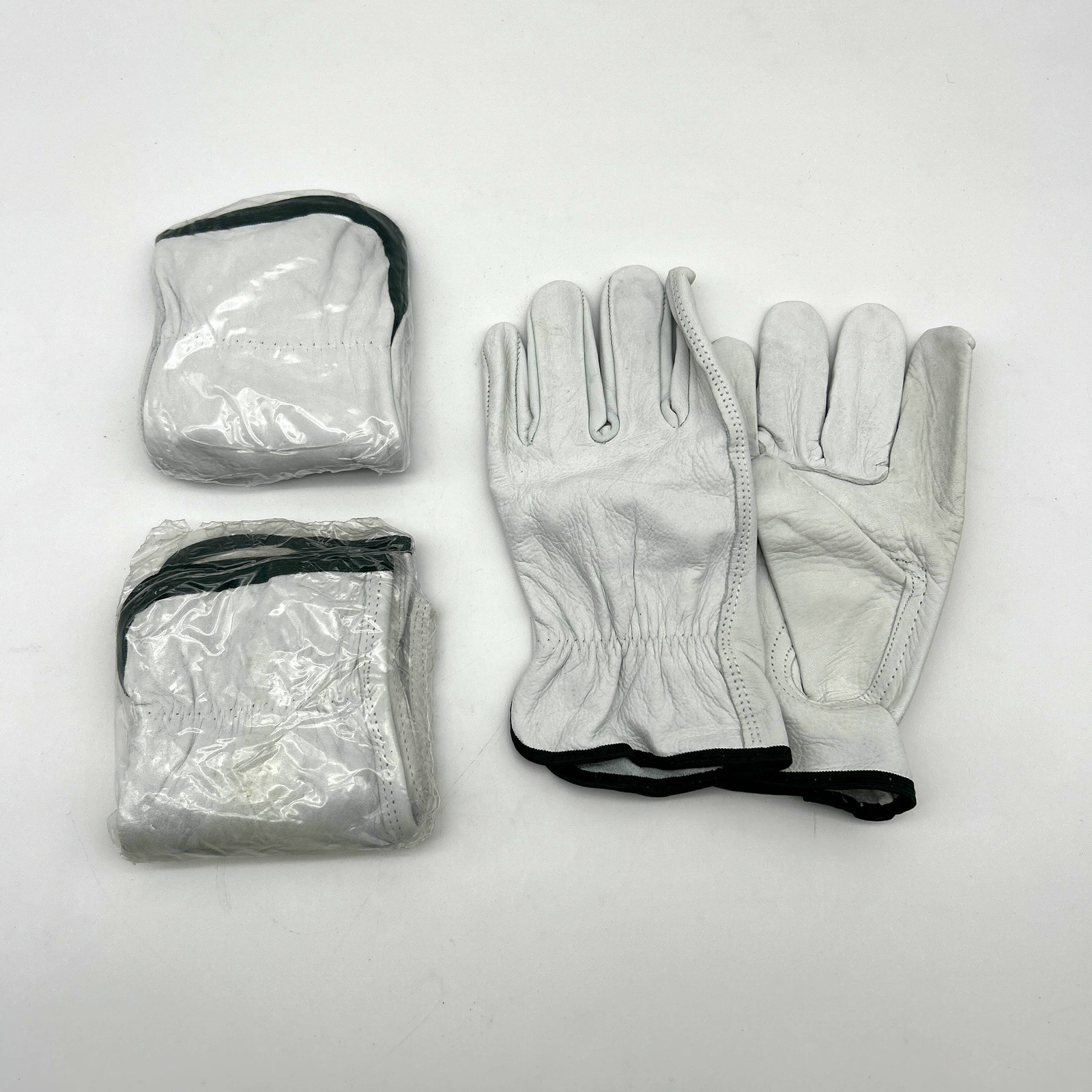 PIP 68-163 Driver Gloves Size Medium Split Cowhide Leather Vending Pks 3 Pairs
