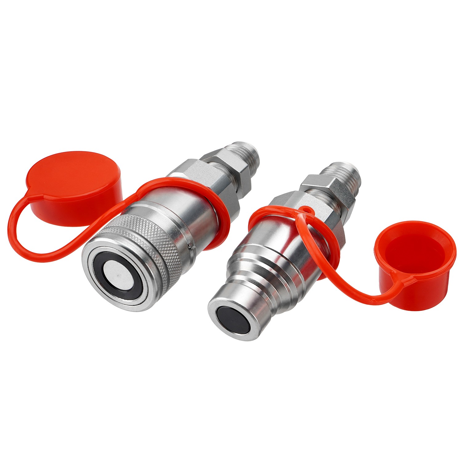 1/2″ Flat Face Skid Steer Hydraulic Quick Connect Coupler Set 1/2″ (#8) JIC Bulk