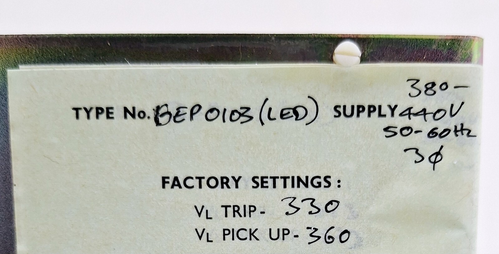 Midland Automation BEP0103 (LED) Phase Failure Undervoltage Reversal Relay