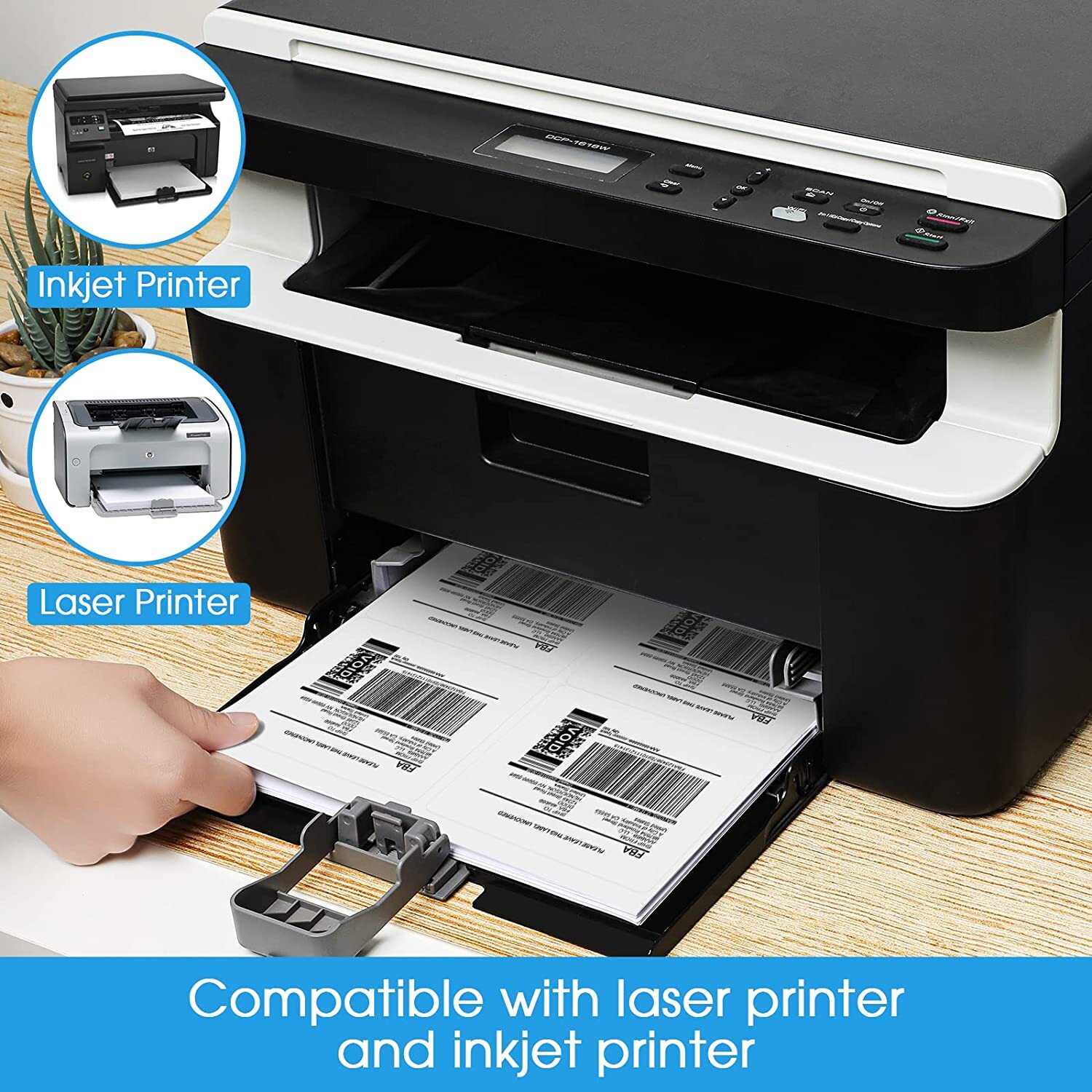 150-24000 Shipping Labels 3-1/3″ x 4″ Mailing Address 6 Per Sheet InkJet Laser