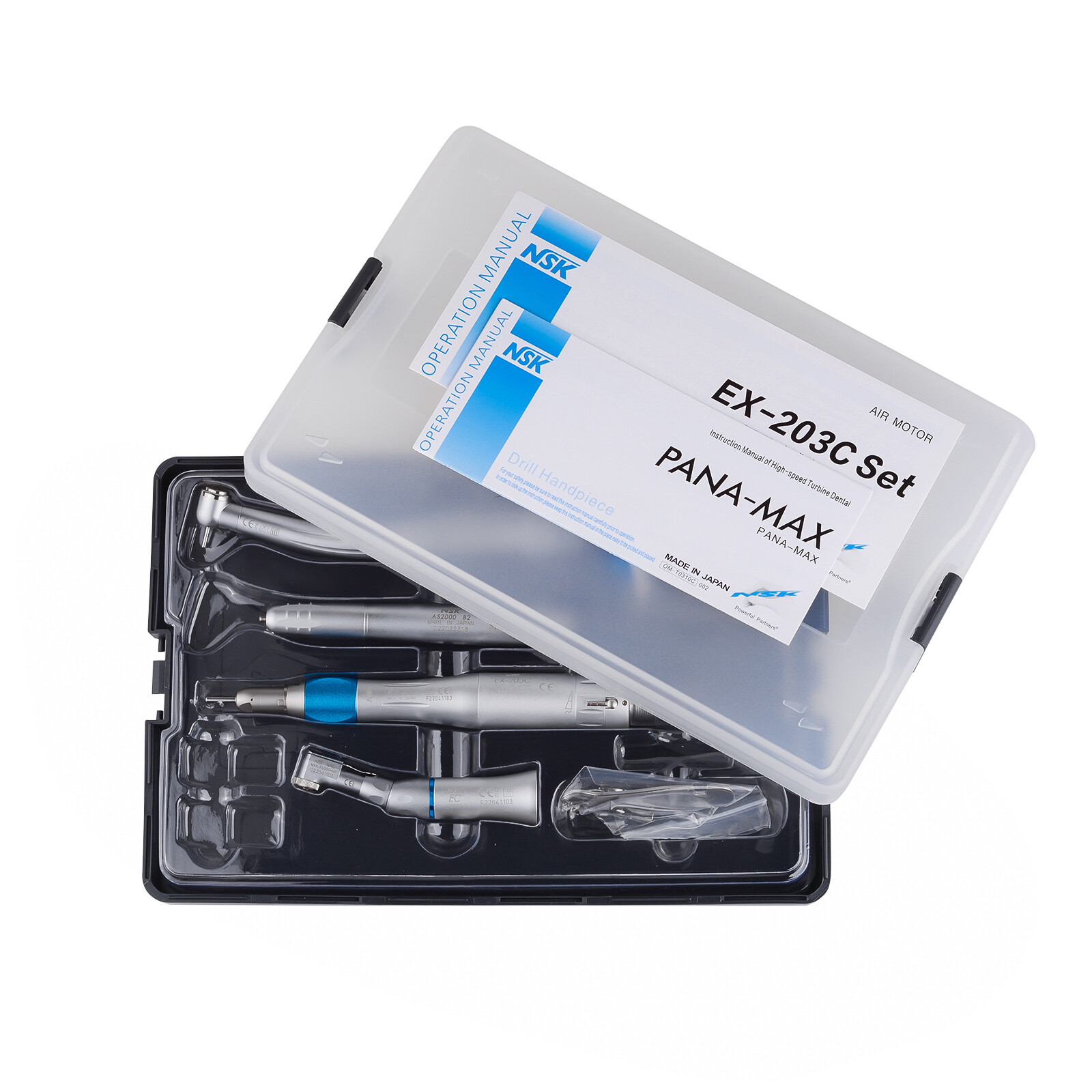 Dental PANA-Max LED High Speed Handpiece+Air Scaler+EX203C Low Speed 2H