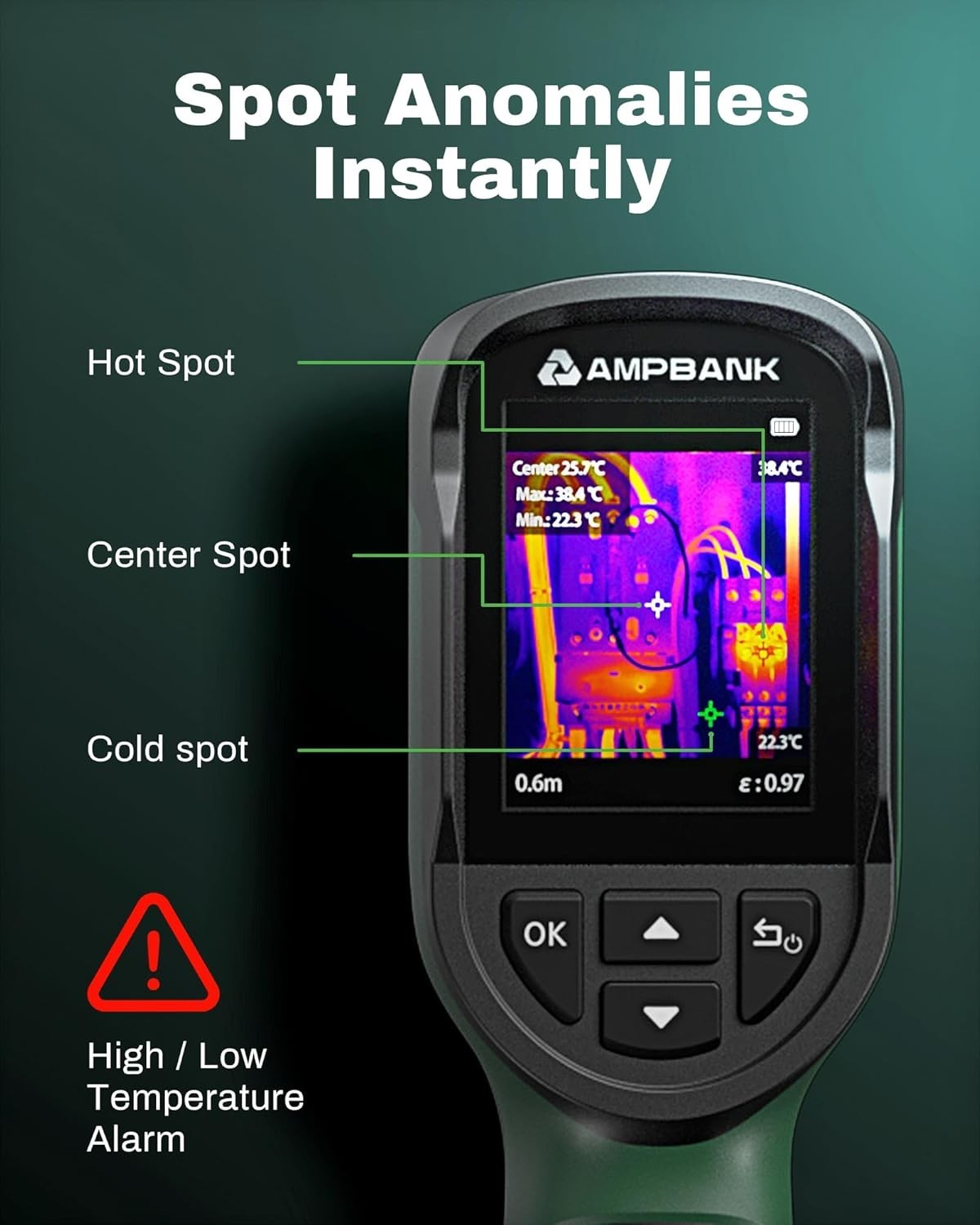thermography camera thermal imaging device infrared thermometer thermal detector