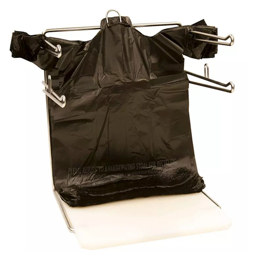 Member’s Mark Black T-Shirt Carryout Bags (1,000 ct.), Size 11.5″ x 6.5″ x 22″