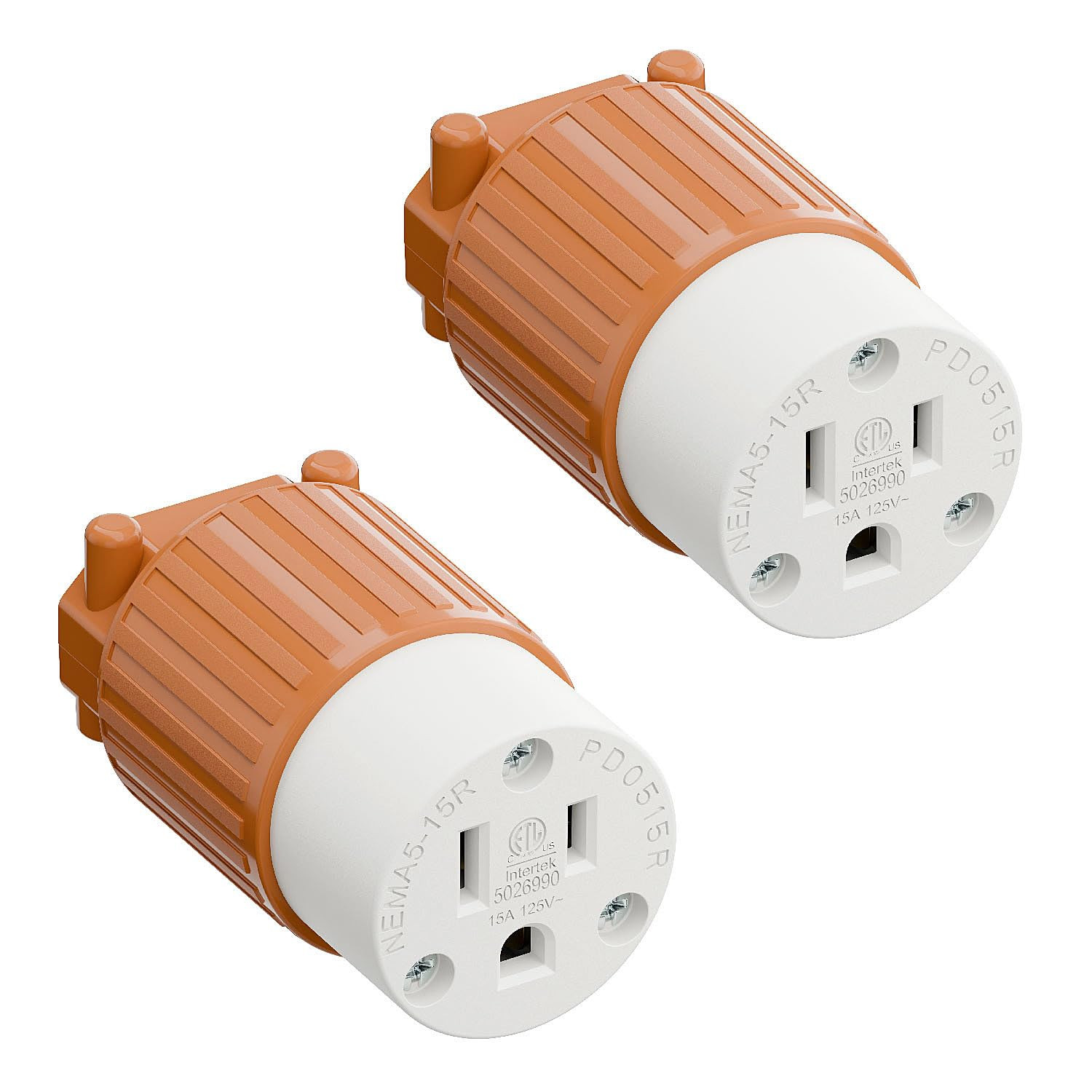 NEMA 5-15R Industrial Grade Female Socket – ETL Listed & CSA Certified – 15A/125