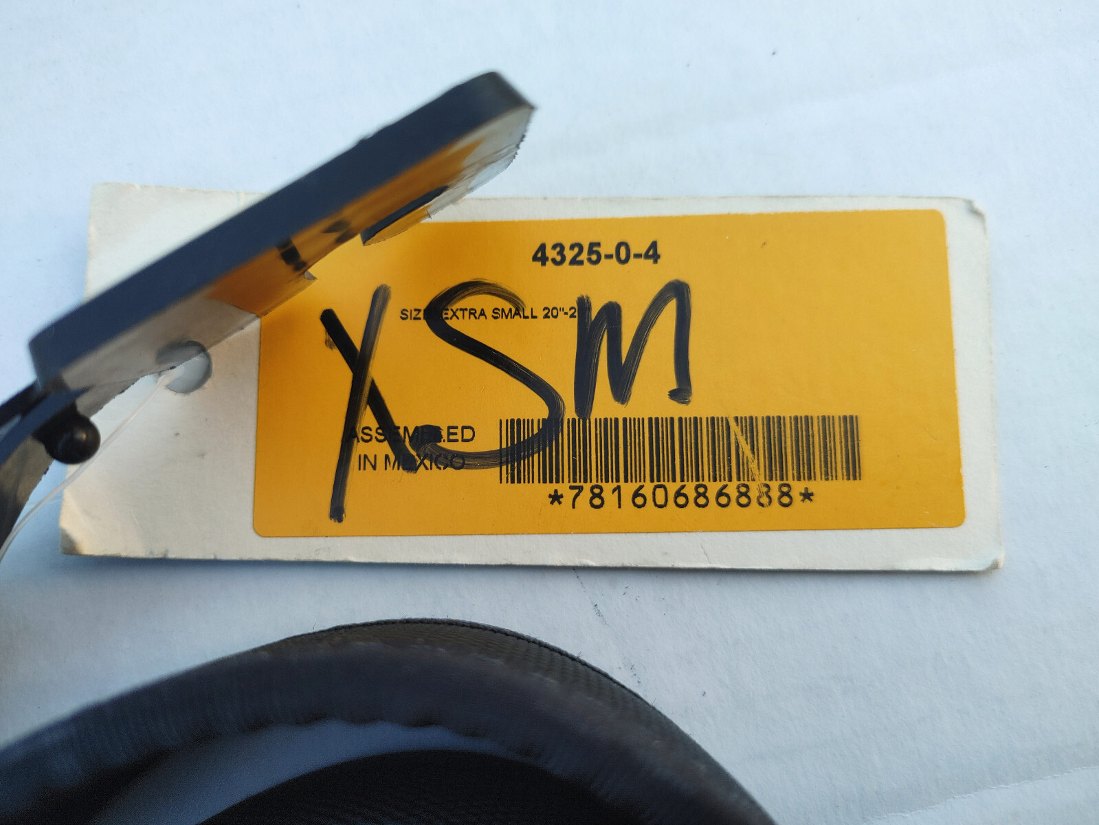 Safariland 4325 Nyloc Inner Belt: XSmall: 1.5″ New