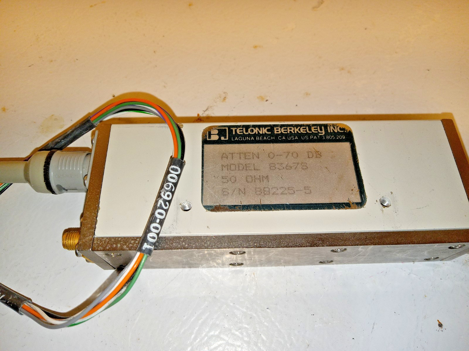 Telonic Berkeley 8367S Step Attenuator DC-4GHz 0-70dB 10dB 50 OHM