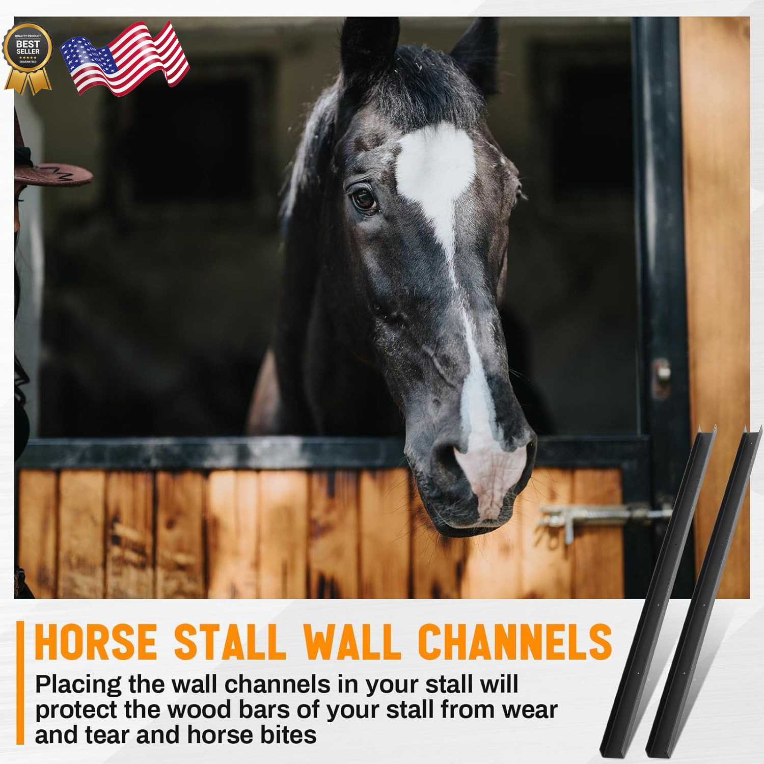 12 Pack 42 Inch Horse Stall Wall Channels Galvanized Steel Easy Installation