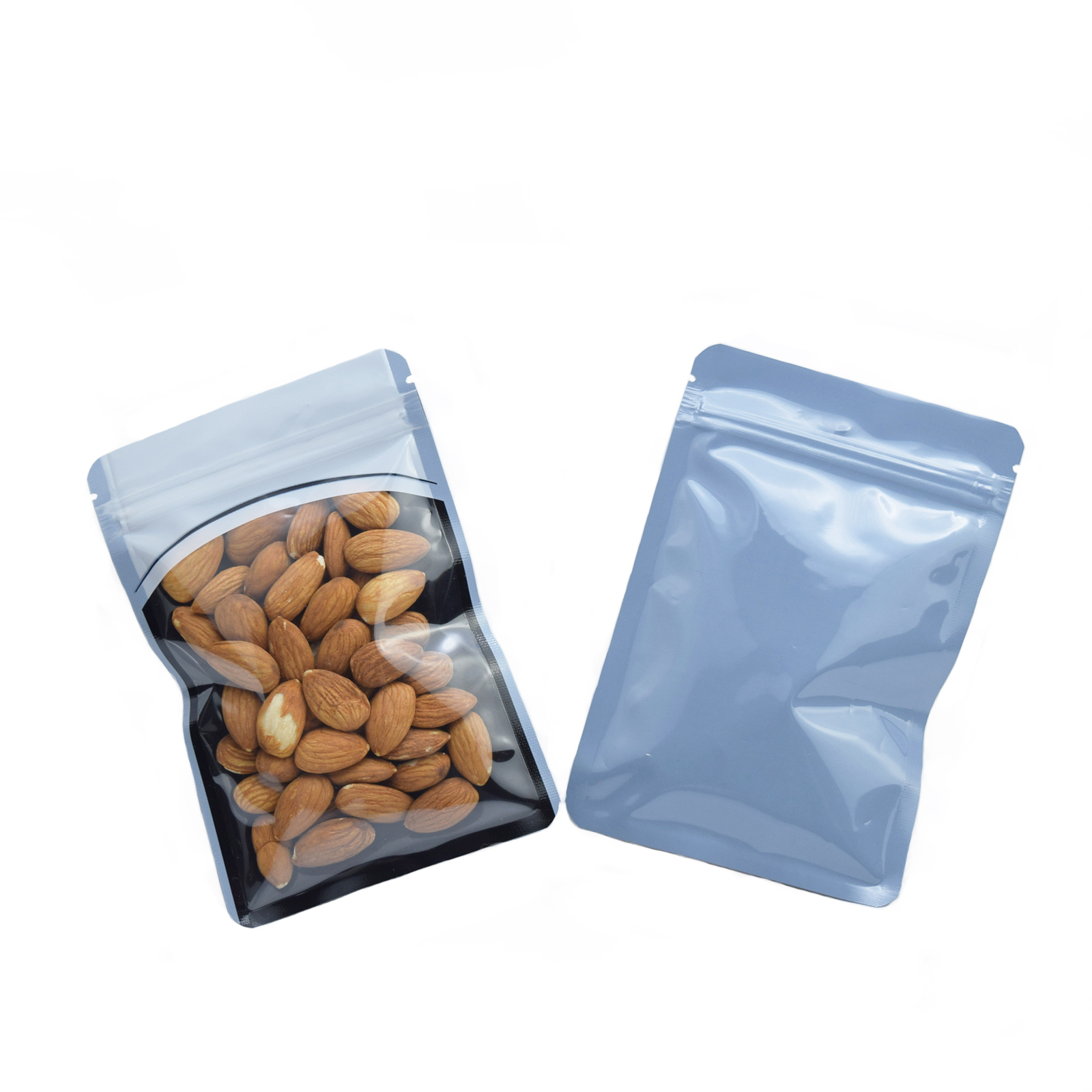 Clear Black Resealable Zip Poly Plastic Bag Pouch Hang Hole Option