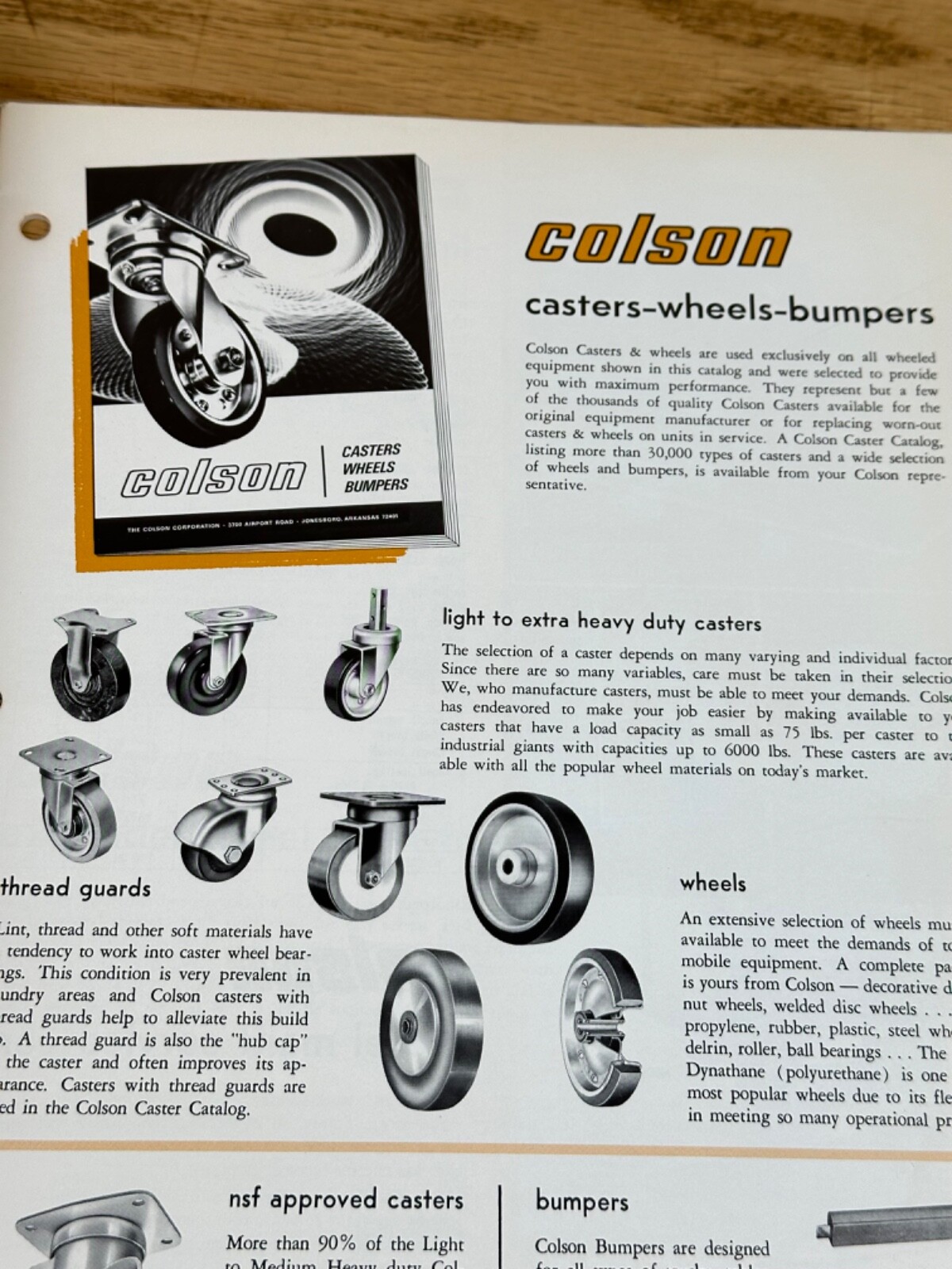 Vintage Catalog 1960 Colson Hotel Motel Equipment Buyer’s Guide Industrial