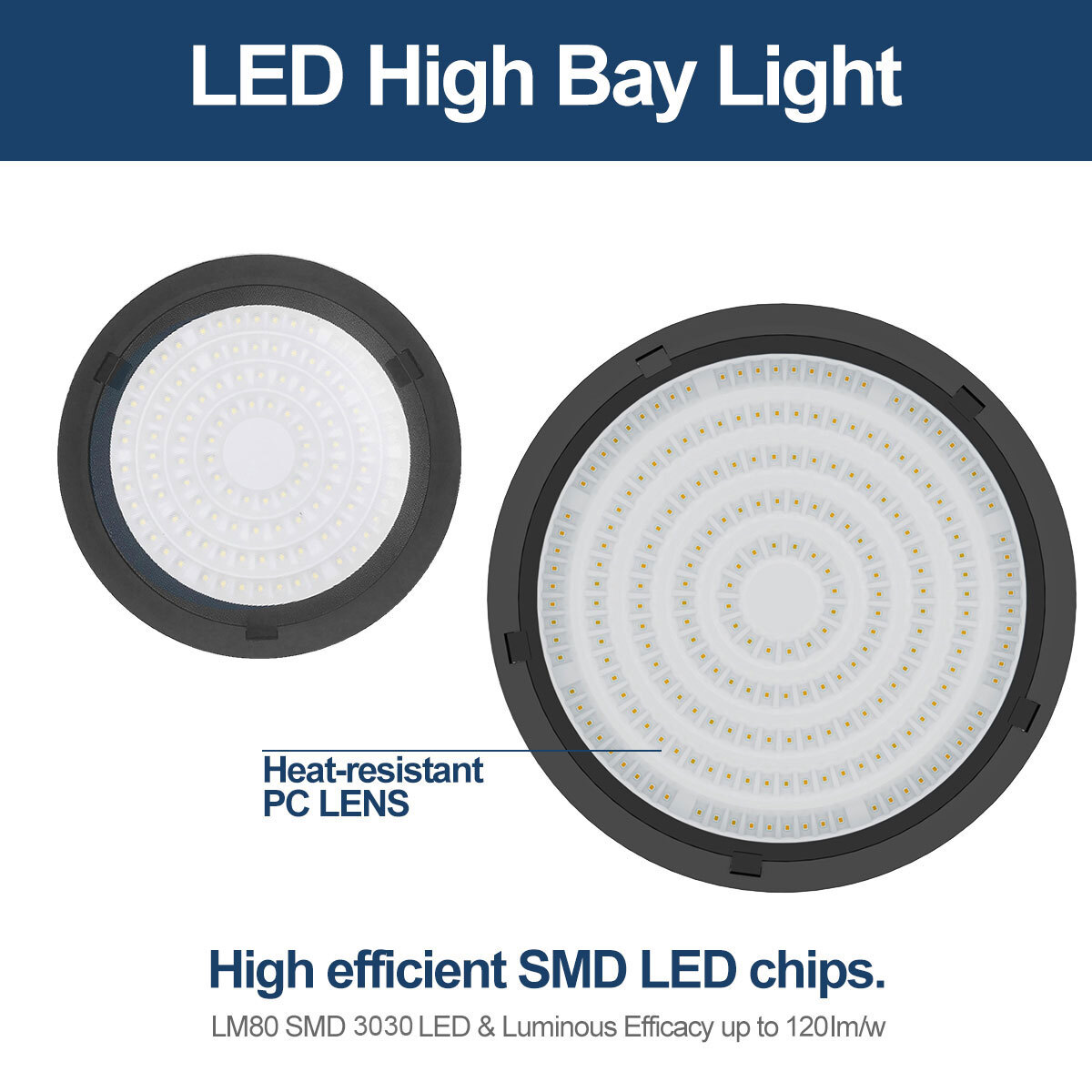 100W Led UFO High Bay Light Industrial Commercial Factory Warehouse Shop Light