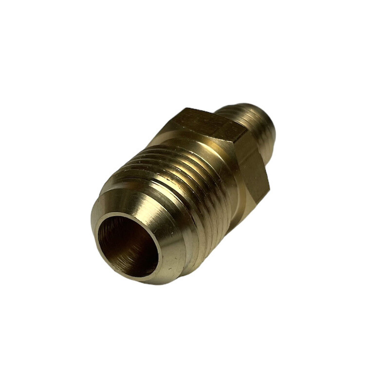 1/2” Male to 3/8” Male Flare Sae 45 Straight Adapter Fitting LNG Gas Propane