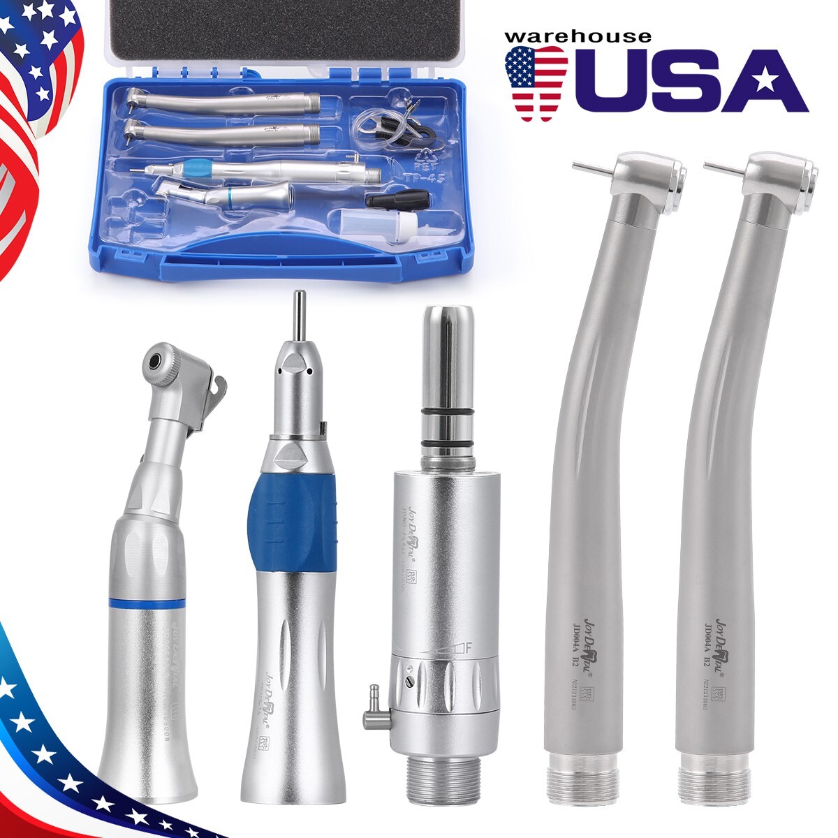 14L Dental Medical Autoclave Steam Sterilizer/High&Low Speed Handpiece Kit 2/4H