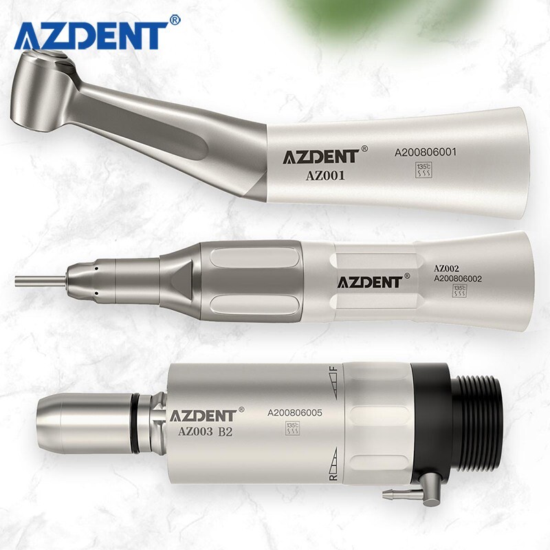 Joydental Dental Low Slow Speed Handpiece Contra Angle Straight Air Motor 2 Hole