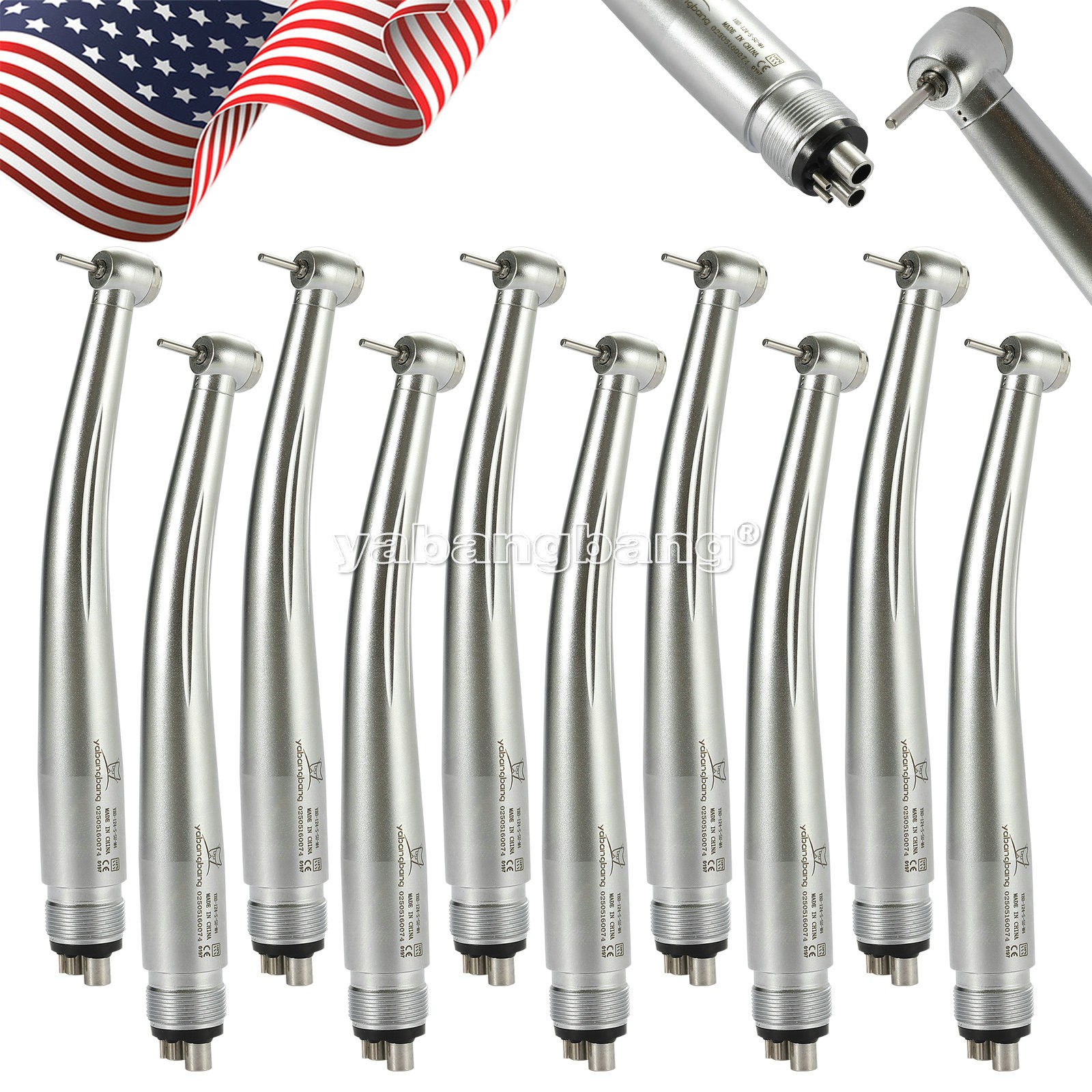 Dental High Speed Handpiece Pediatric Mini Small Head 4 Holes NSK Style Kid
