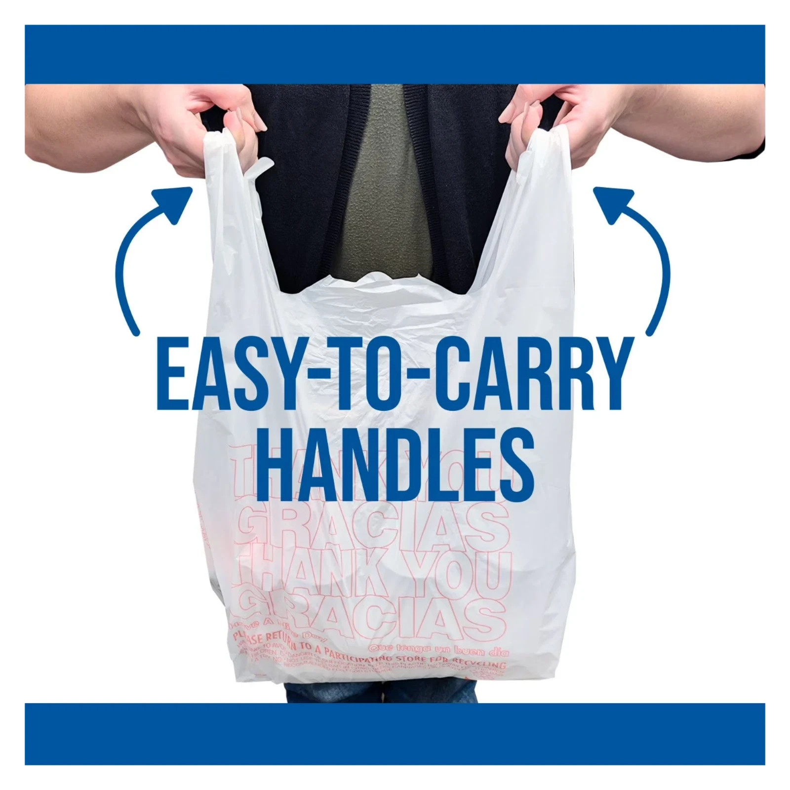 T-Shirt Carry-Out Bags, 11.5″ x 6.5″ x 22″ (1,000 ct.)