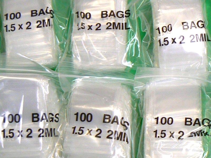 2000 Clear 2 Mil Bags 1.5×2 Poly Bag Mini 2Mil Reclosable Baggies 1-1/2″ x 2″