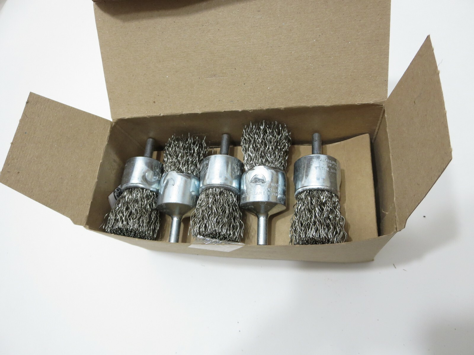 WEILER 10024 1″ .020 Stainless Crimped Wire End Brush BOX OF 10 – Made in USA