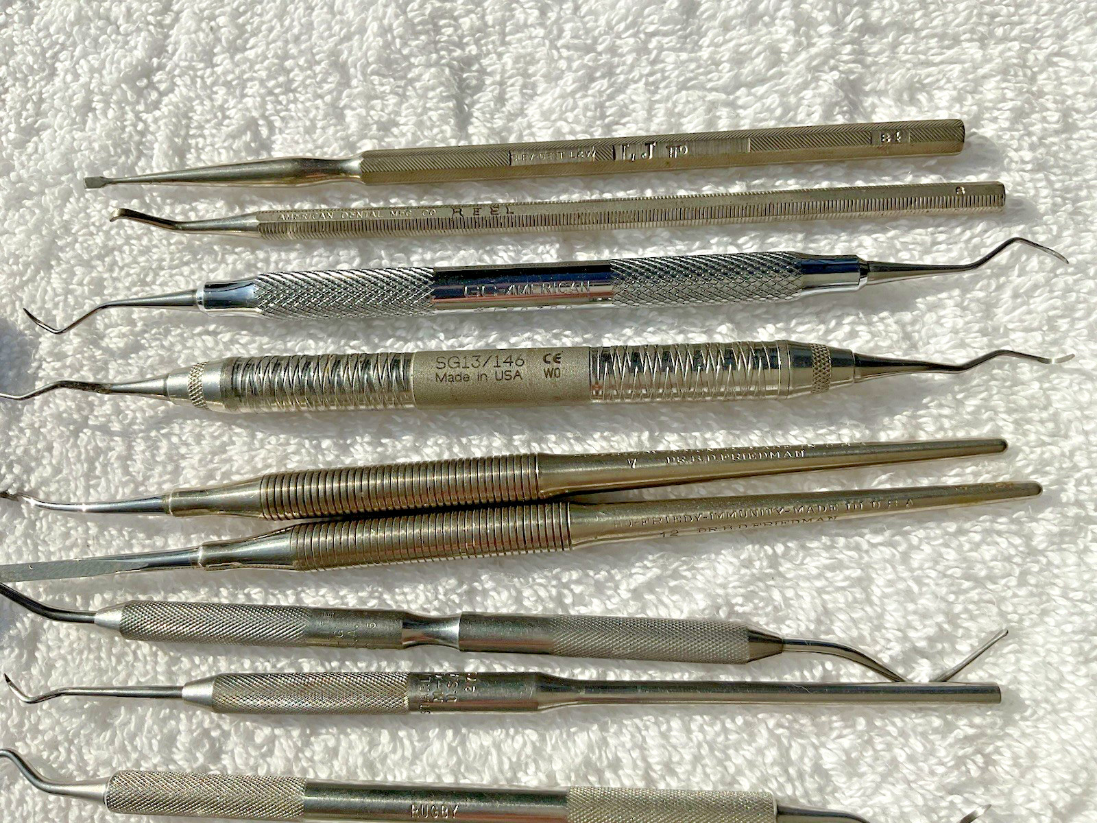 34 Lot of 34 Vintage Branded Dental Tools Picks Tweezers