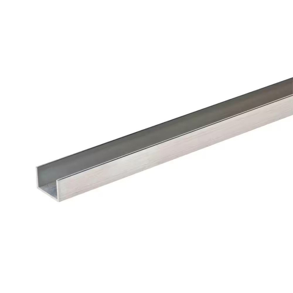 1/4 In. Wide (Inside) X 8 Ft. Aluminum Trim Channel Metal Stock