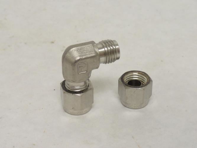 203415 New-No Box; Parker 4-4 EBZ-SS Compression Elbow; 90Deg; SS; Size: 1/4″