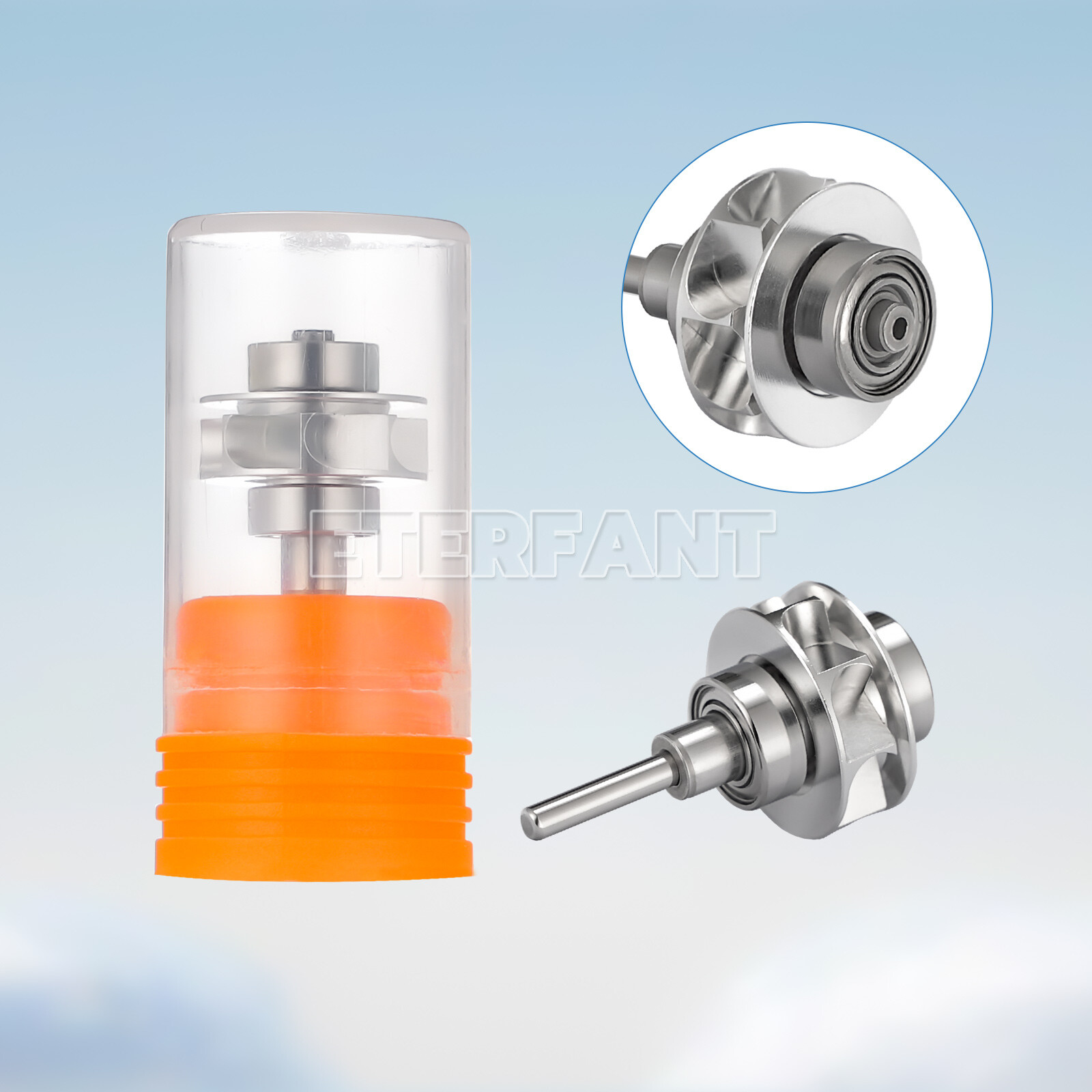 ENTERFANT Dental Air Turbine/NSK Style High Speed Handpiece Fiber Optic LED 4H