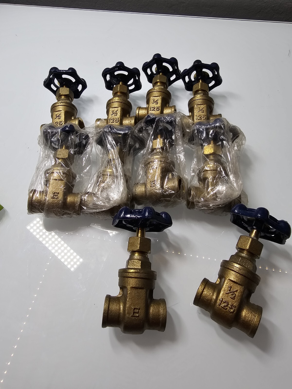 Brass Valve Threaded 1/2 125 Set Of 10 Made In Philippines