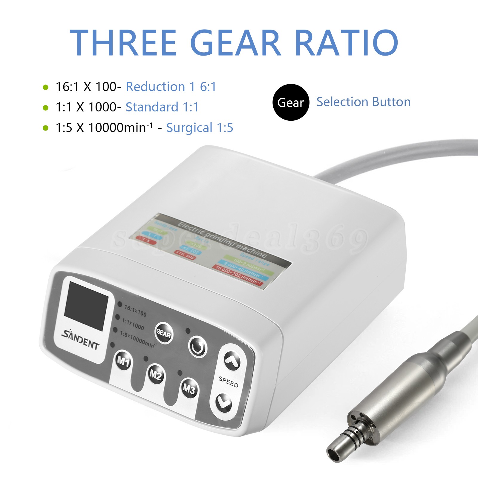 Dental Fiber Optic LED High Speed Turbine Handpiece 4/6Hole Coupling Fit KAVO