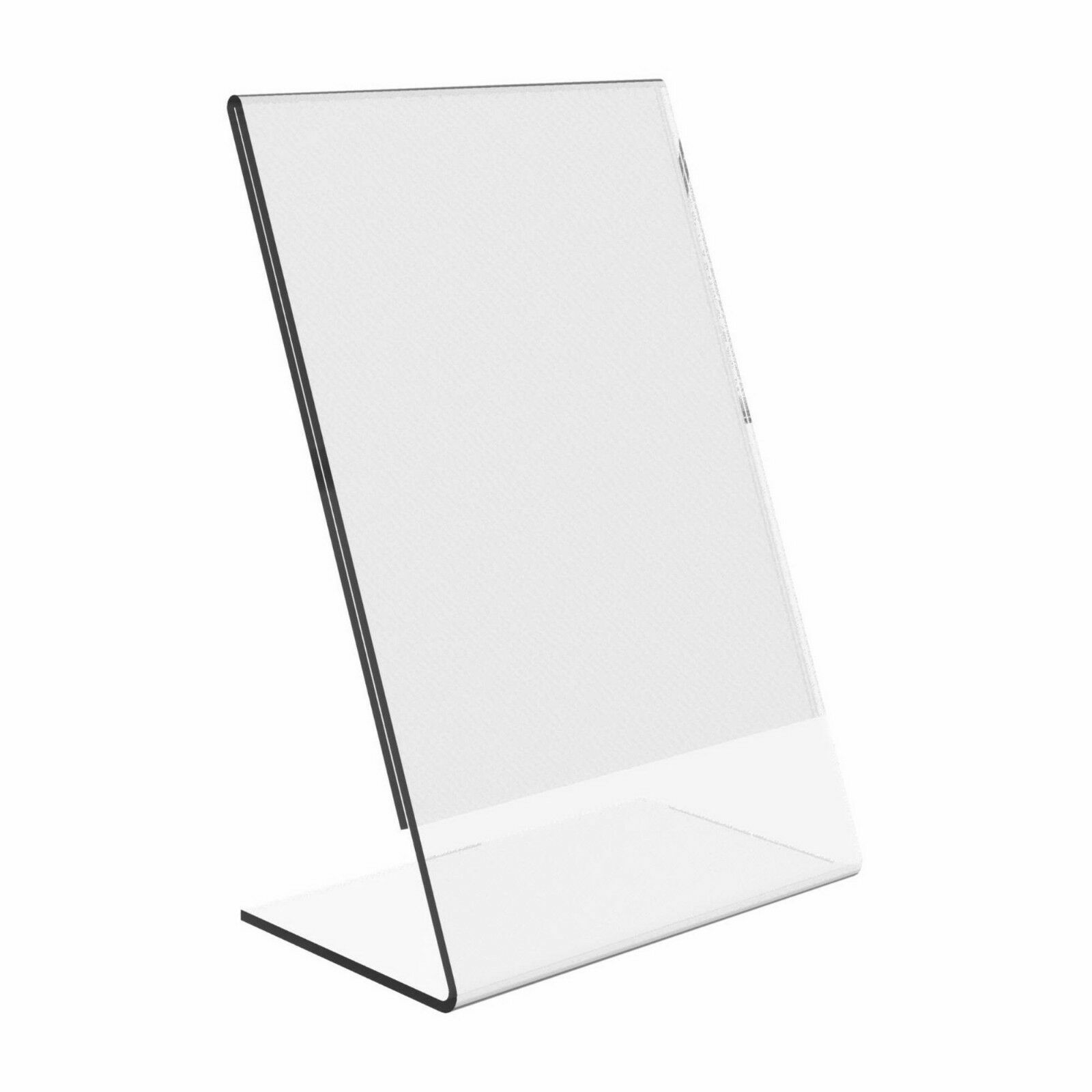 Dazzling Displays 8 Acrylic 8-1/2″ x 11″ Slanted Sign Holders