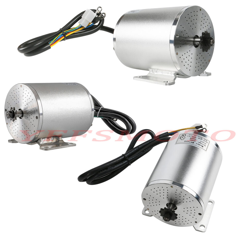 48V 60V 72V 1800W/2500W/3000W Brushless Motor for Go Karts E-bike Tricycles Golf