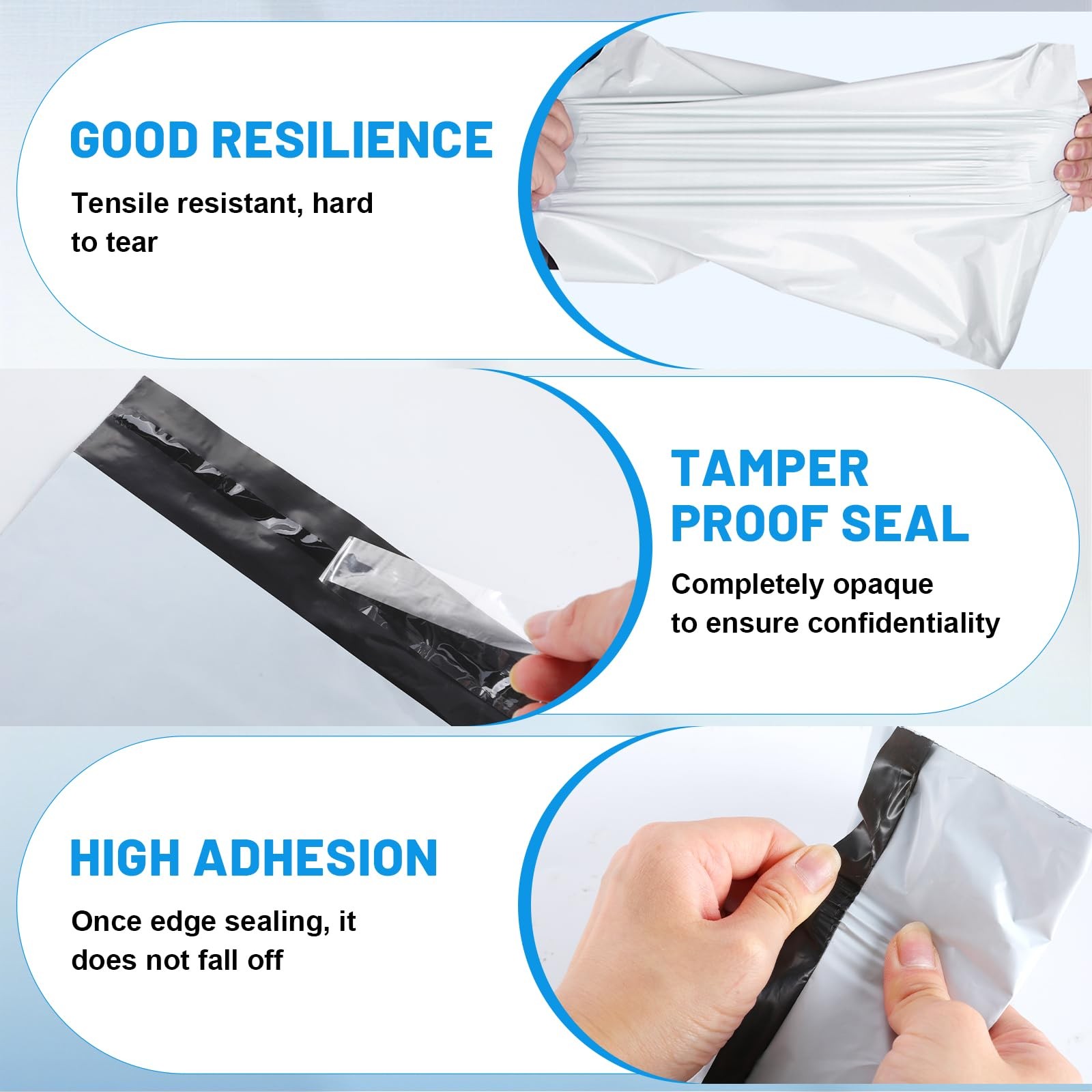 Poly Mailers 10×13 Inch 50 Pcs, Large Shipping Bags for Clothing, Waterproof …