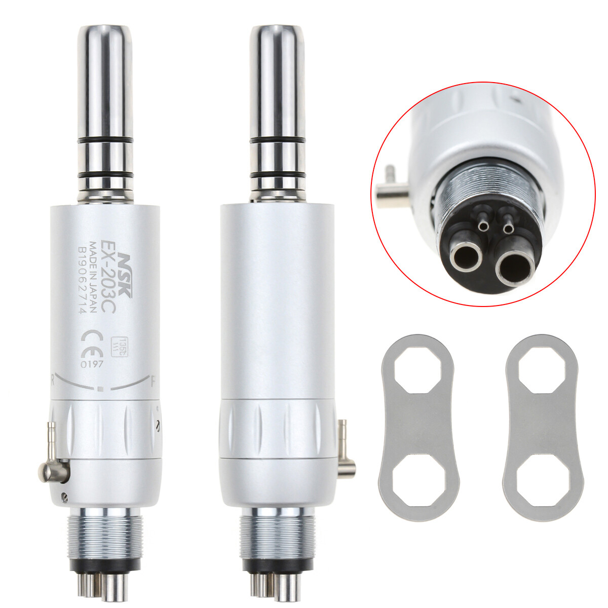 NSK Type Dental PANA MAX High Speed Handpieces Push Button +Low Speed EX203C 4H
