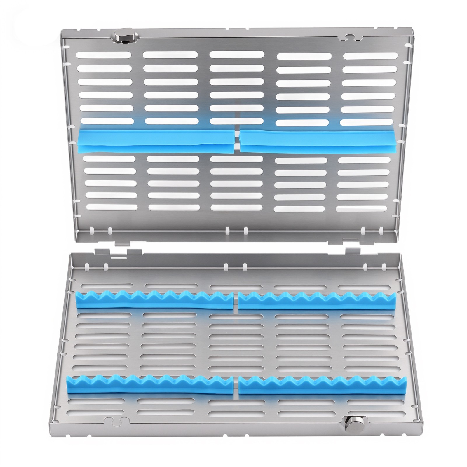 135°C Autoclavable Dental Sterilization Cassette Rack Box for 20 Grid Instrument