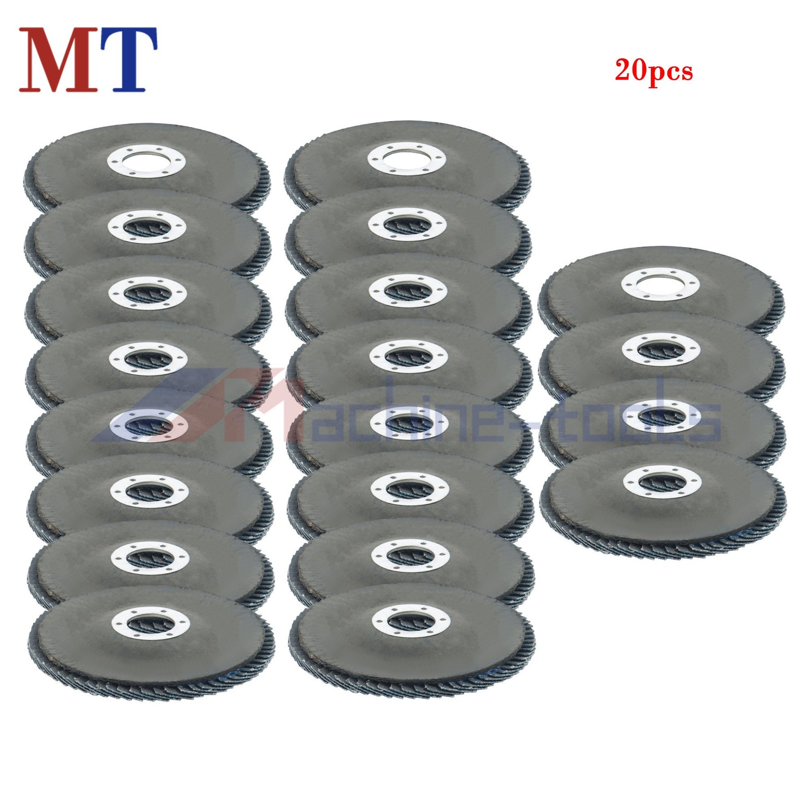 20 Pcs 4-1/2″ T29 Zirconia Flap Discs 80 Grit Flapper Wheel for Angle Grinder