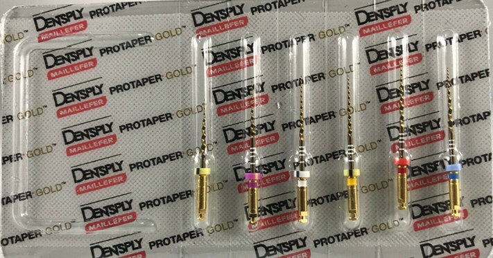 Dentsply ProTaper Gold Rotary Files F1,F2,F3,S1,S2,SX-F3 6 files packs Blister