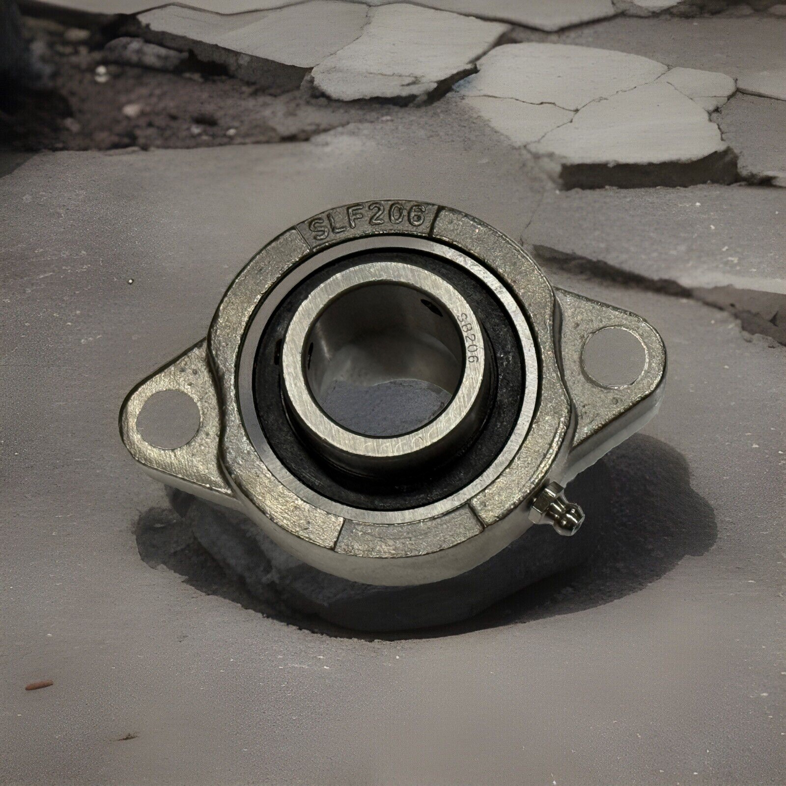 SLF206 30mm Diameter Flanged Stainless Steel Bearing Grease zerk 4 Q450 Cut Saw