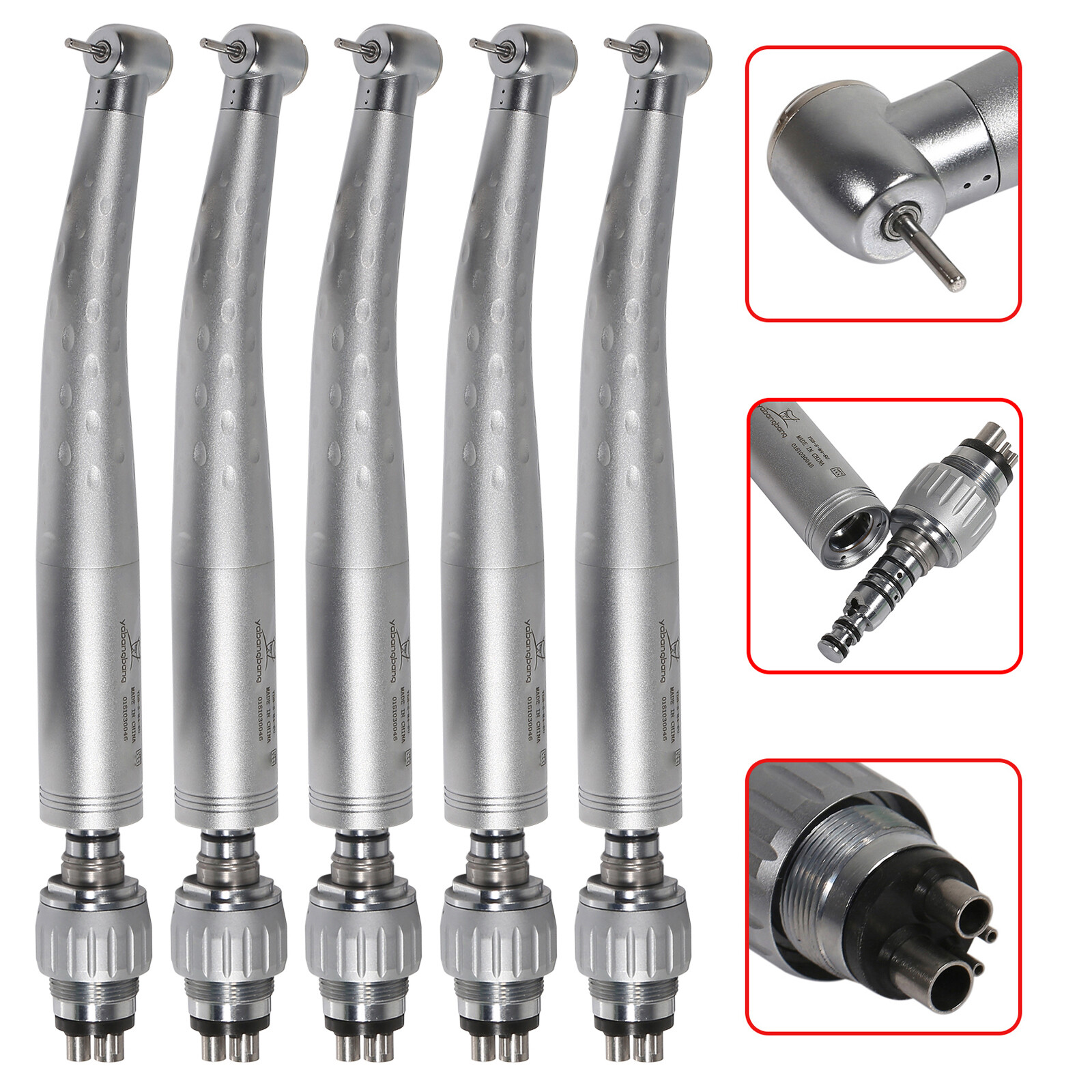 1-5* KaV Style Dental High Speed Handpiece GB4 /4Hole Quick Coupler Swivel