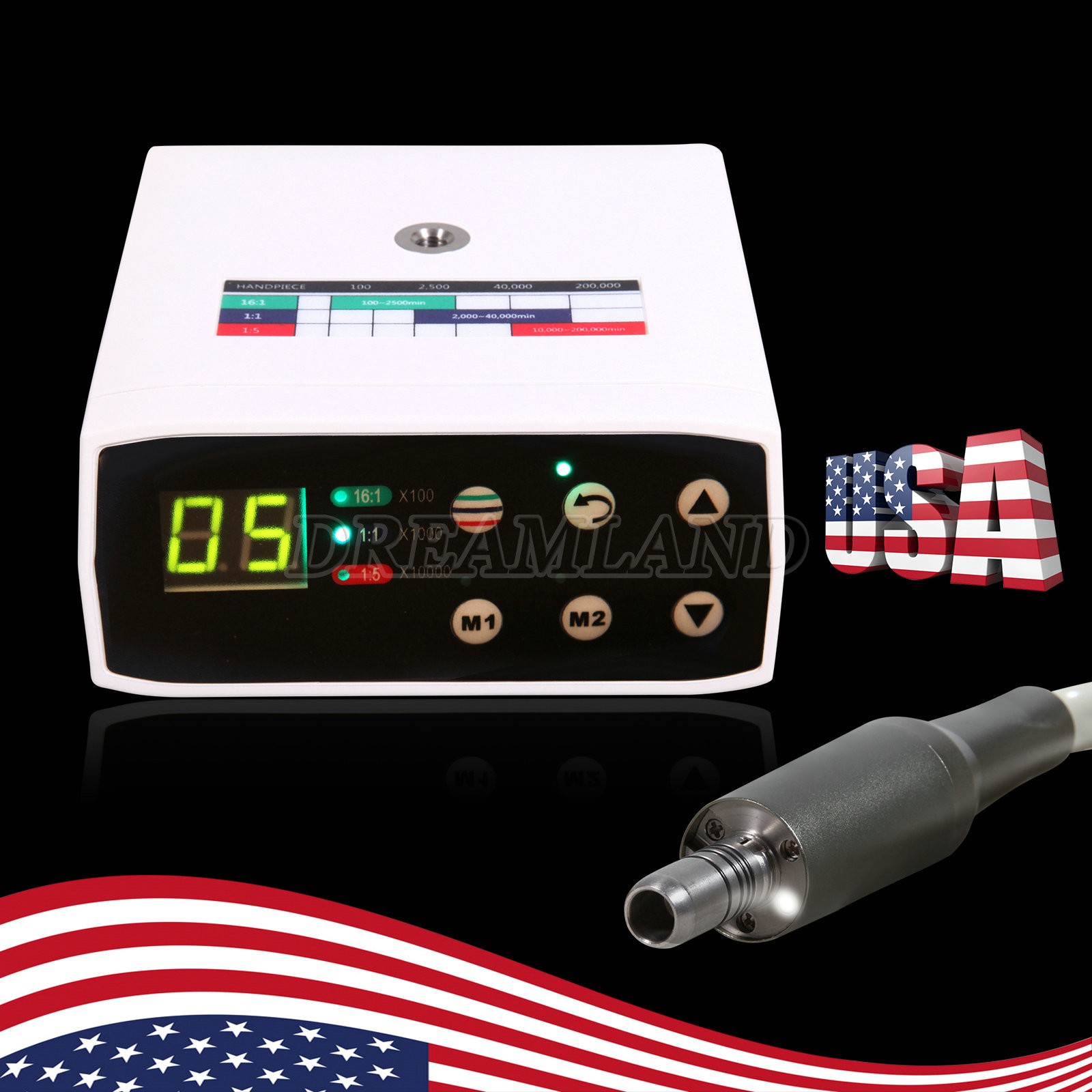 Dental LED Brushless Electric E Type Micro Motor/1:1/1:5/1:4.2 LED Handpiece