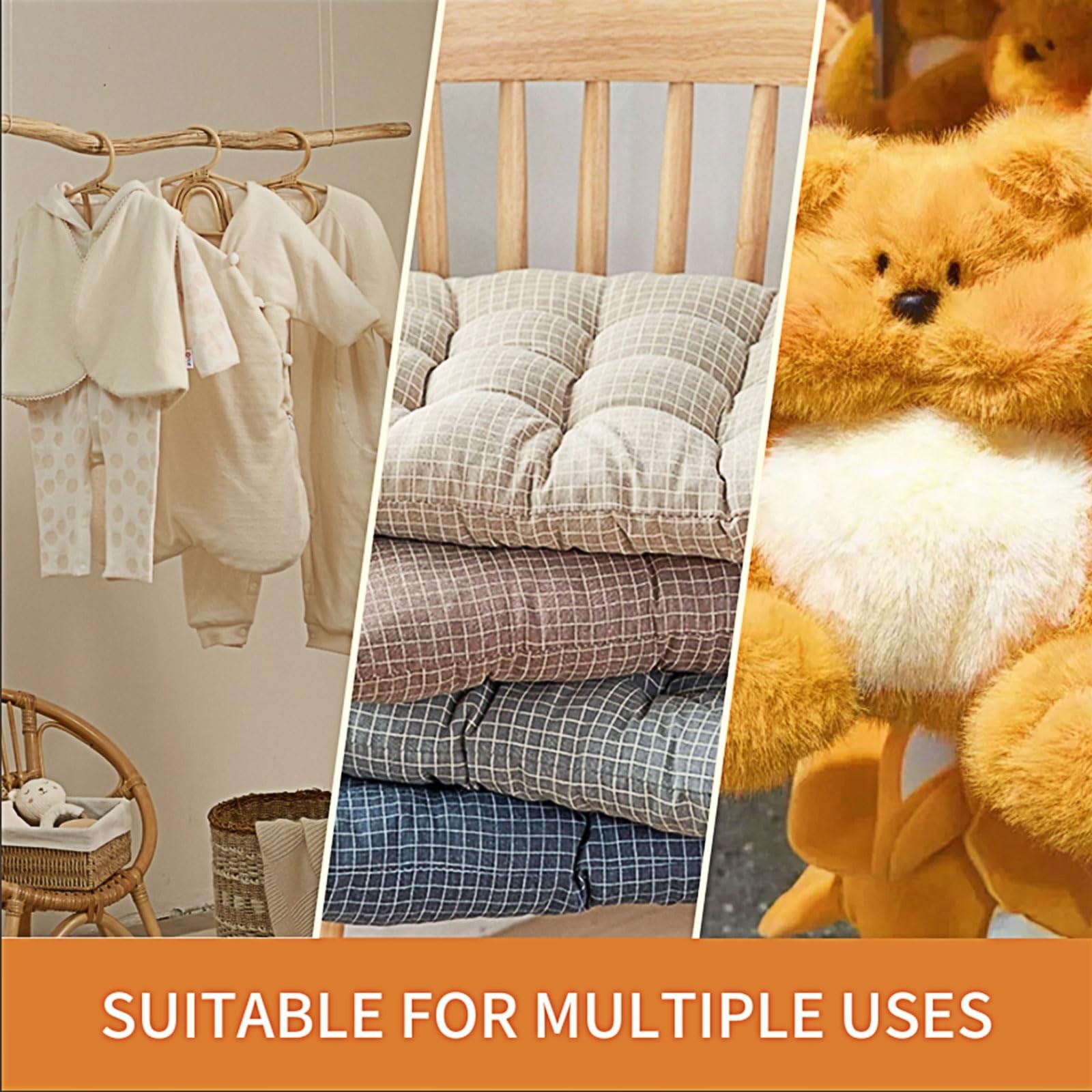 Natural Wool Stuffing for Stuffed Animals – 100% Organic Wool Batting Filler …