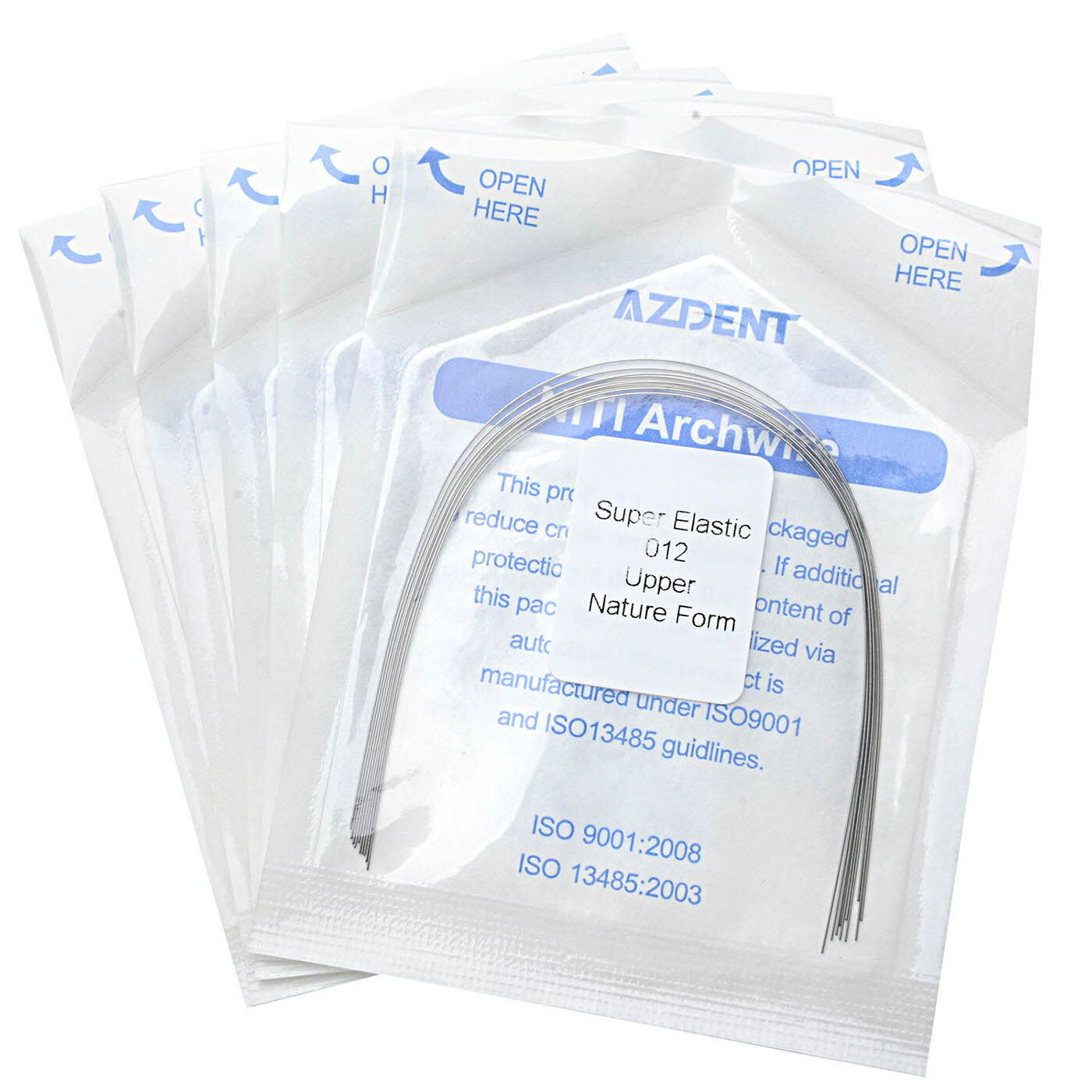AZDENT Dental Orthodontic Niti Super Elastic Arch Wire Round Nature Form 012-020