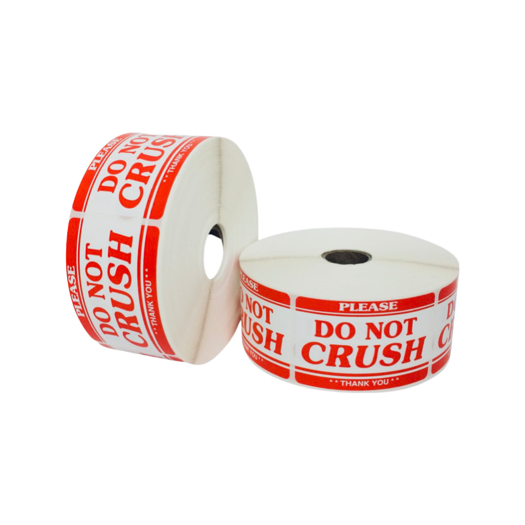 2×3, PLEASE DO NOT CRUSH **THANK YOU**, 500 labels per roll, 1-60 Rolls