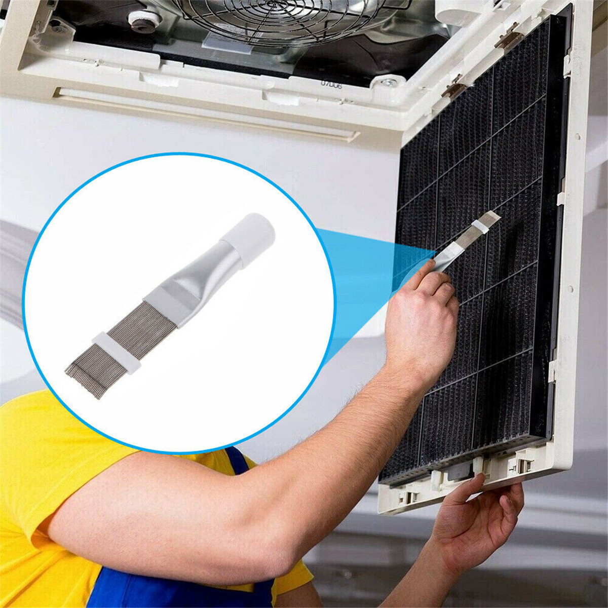 Air Conditioner Fin Comb Condenser&Radiator Fin Straightener Cleaner Repair Tool