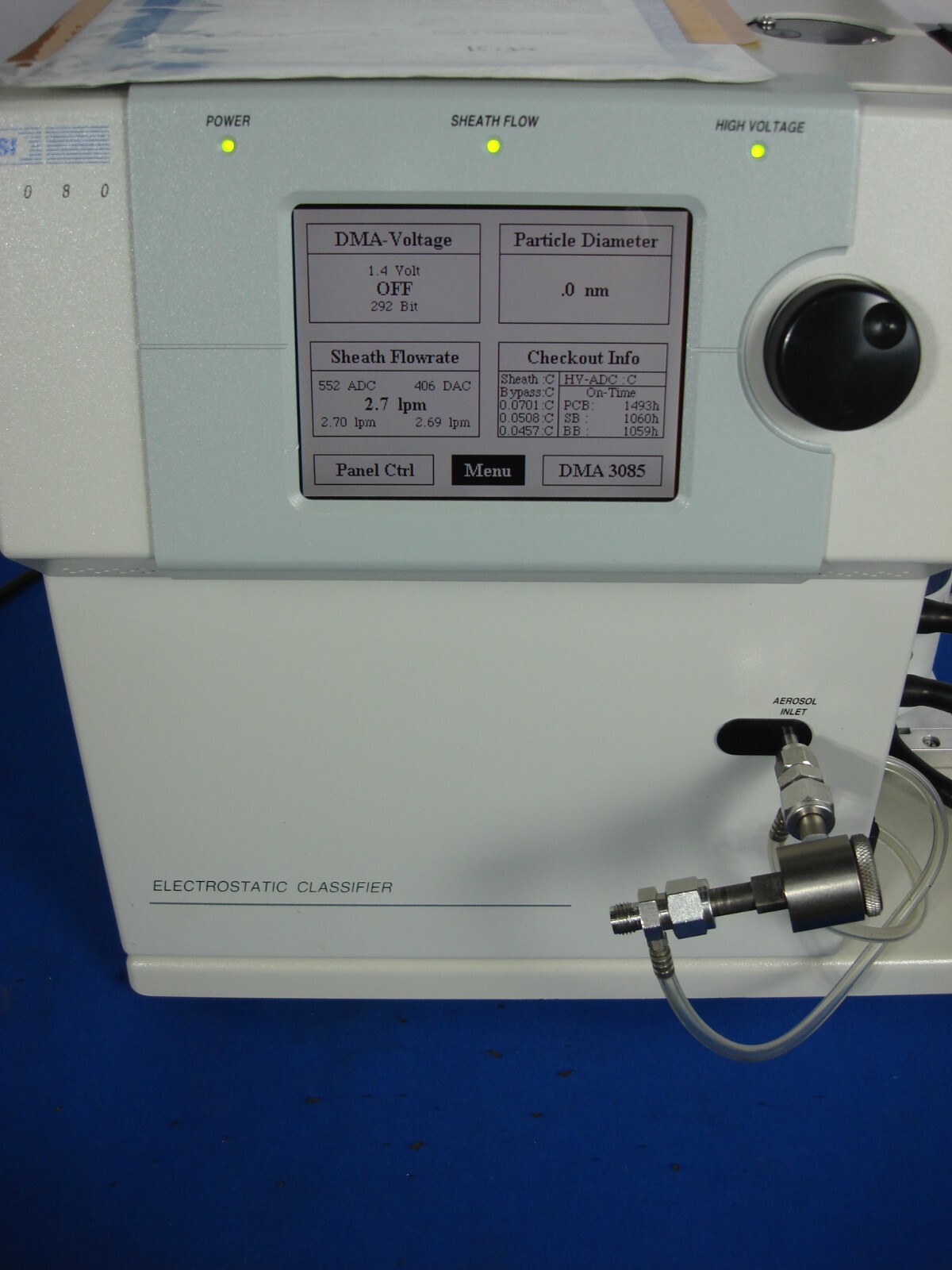 TSI 3080 Electrostatic Classifier 3085 Differential Mobility Analyzer nano DMA
