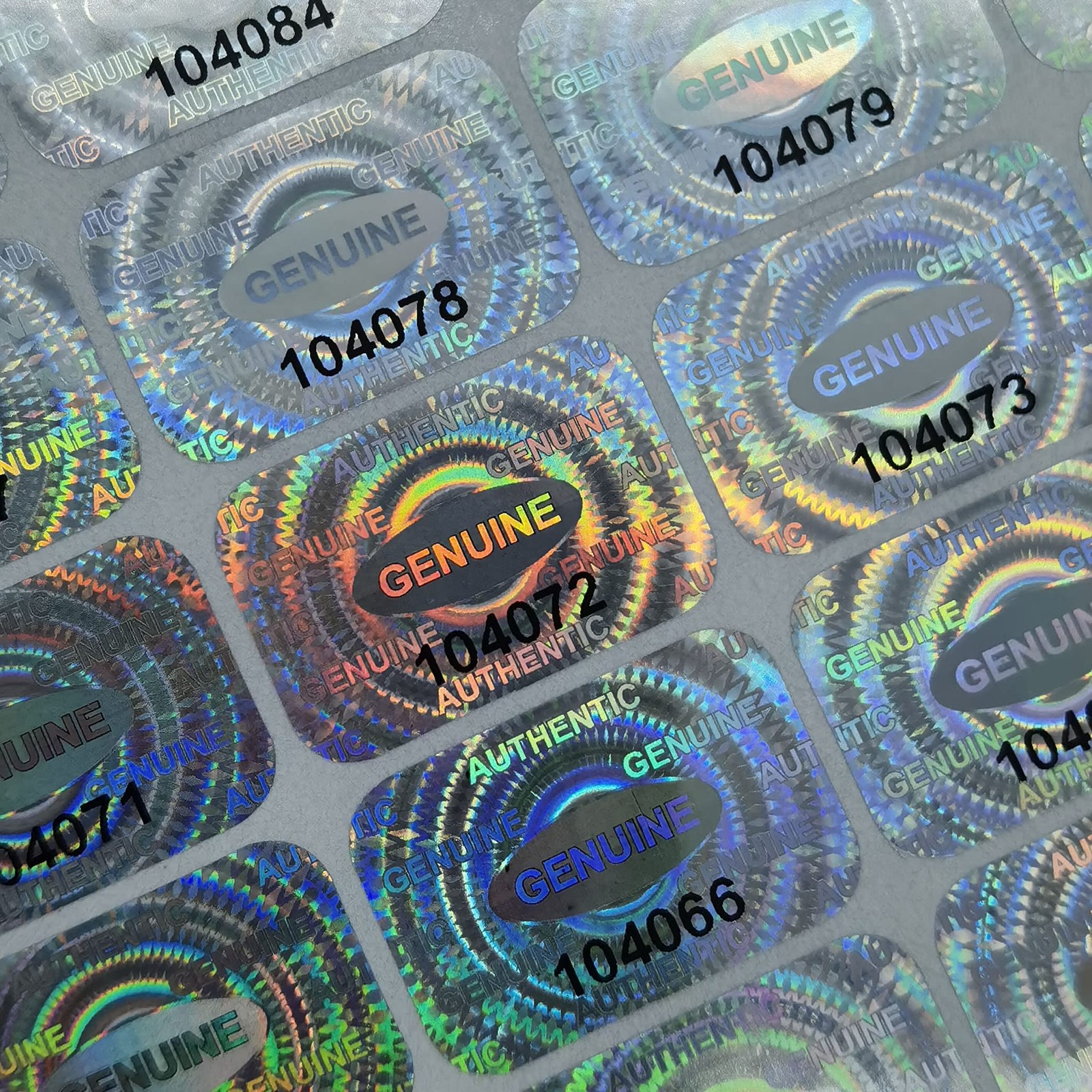 500 PCS Tamper Proof Hologram Stickers Silver Void Warranty Labels