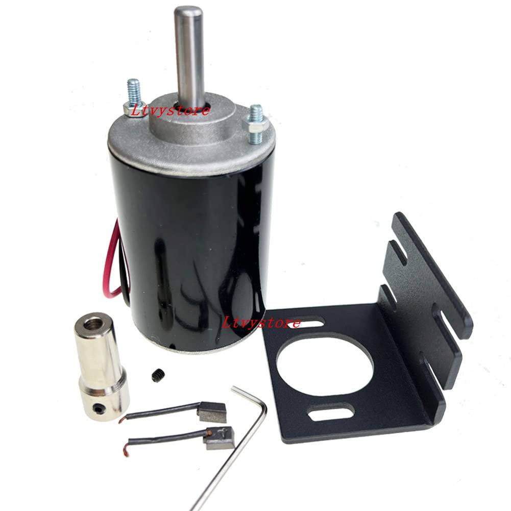 12V Permanent Magnet DC Motor, 30W 3500RPM High Speed CW/CCW Electric Gear Motor