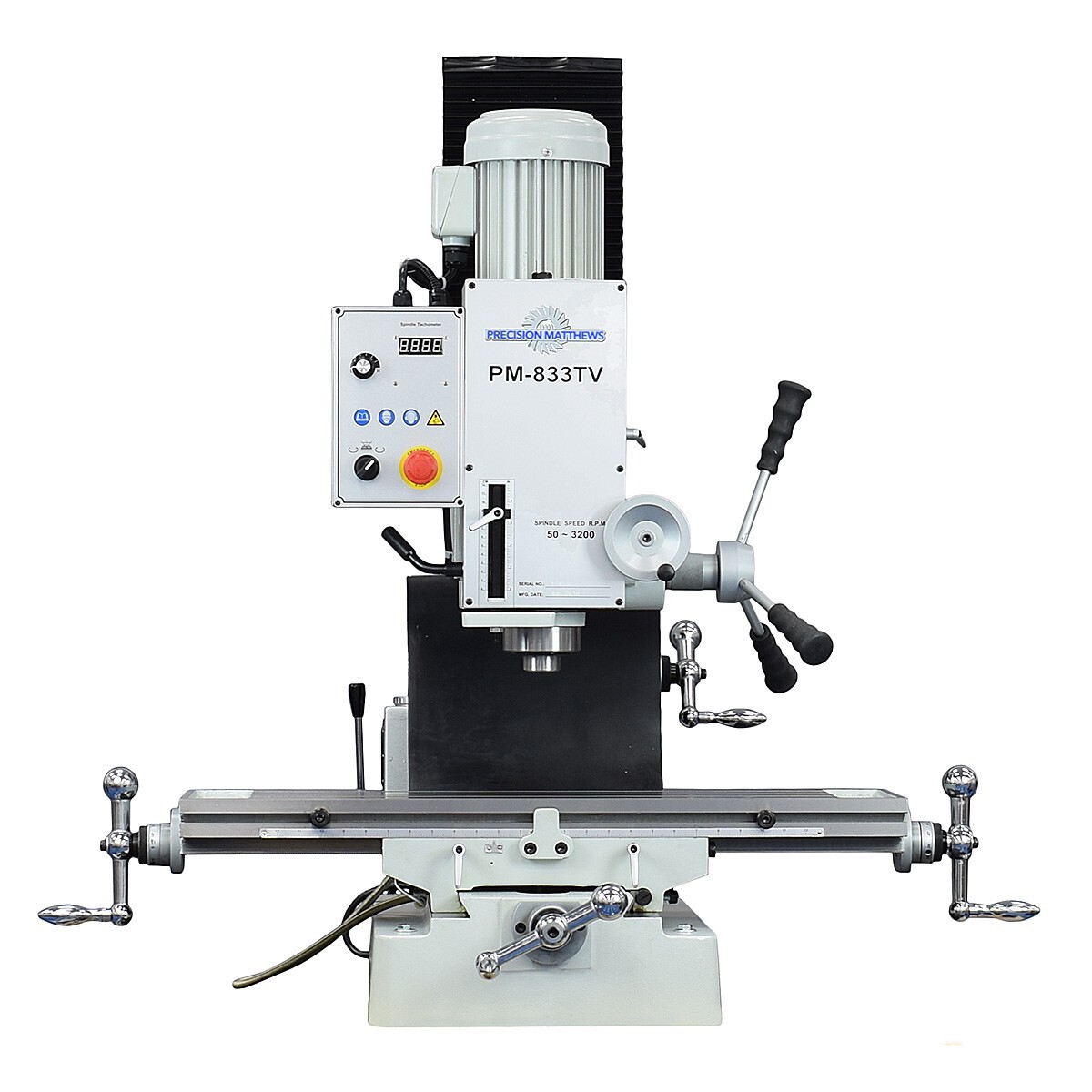 PM-833TV ULTRA PRECISION BENCH TOP VERTICAL MILL w/STAND! FREE SHIP! TAIWAN