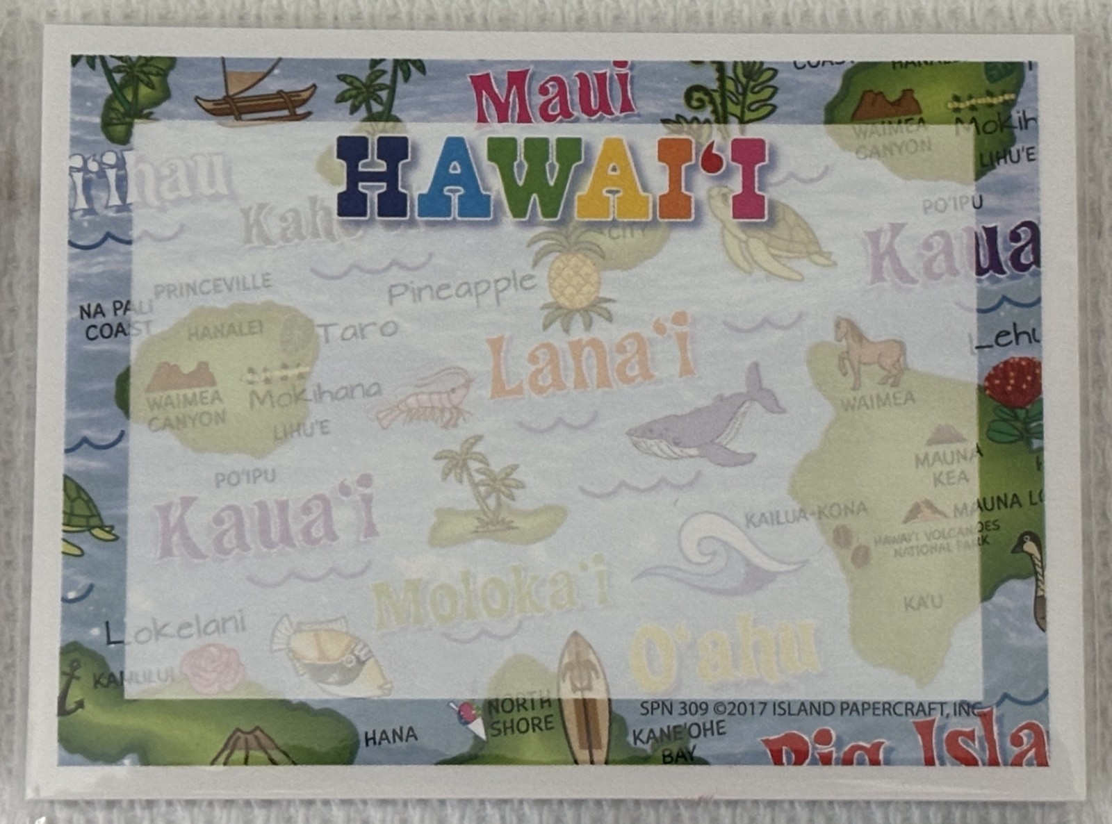 Hawaii – (4) Sealed Notepads, 50 sheets each & (1) Aloha Magnet, with Tags