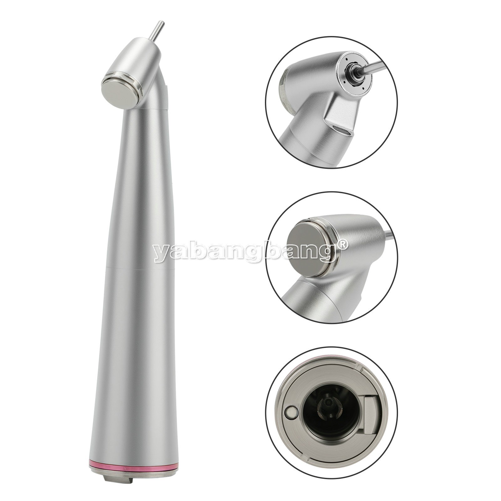 Dental 45° Angle push button head contra angle fiber optic 1:4.2 handpiece USA