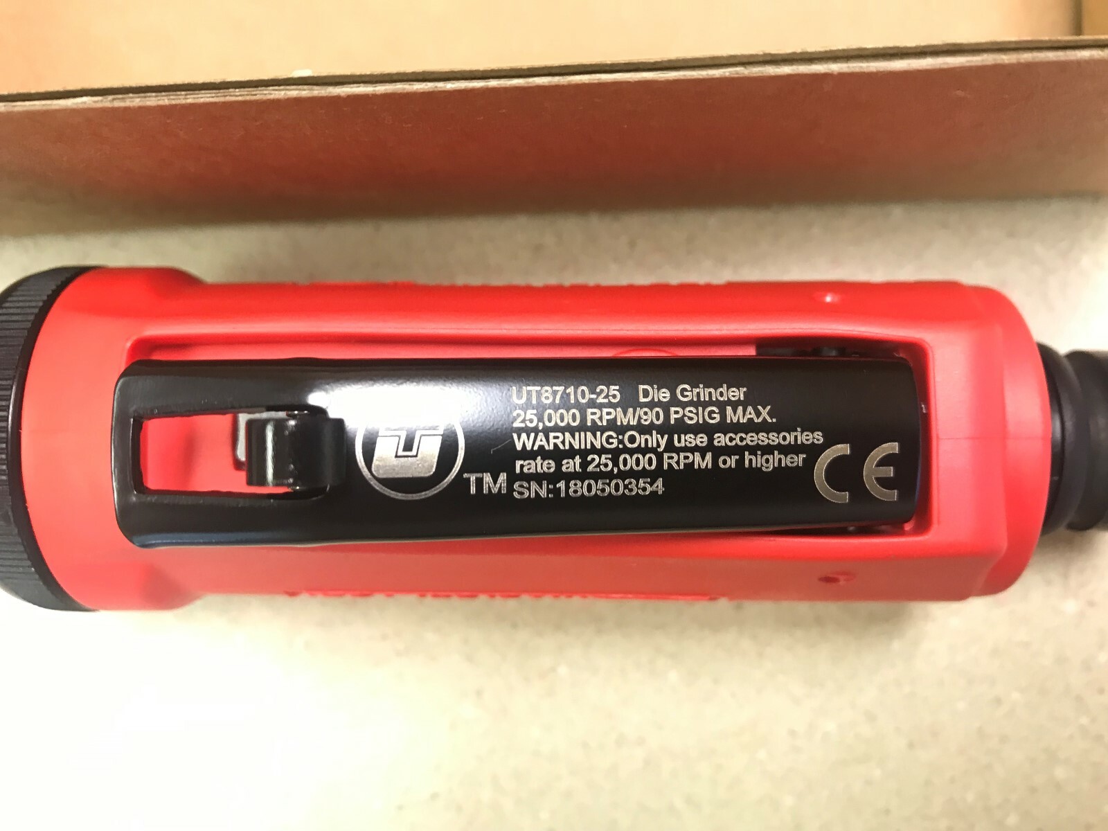 Universal Tool UT8710-25 1/4″ Straight Die Grinder 25,000 RPM – NEW IN BOX